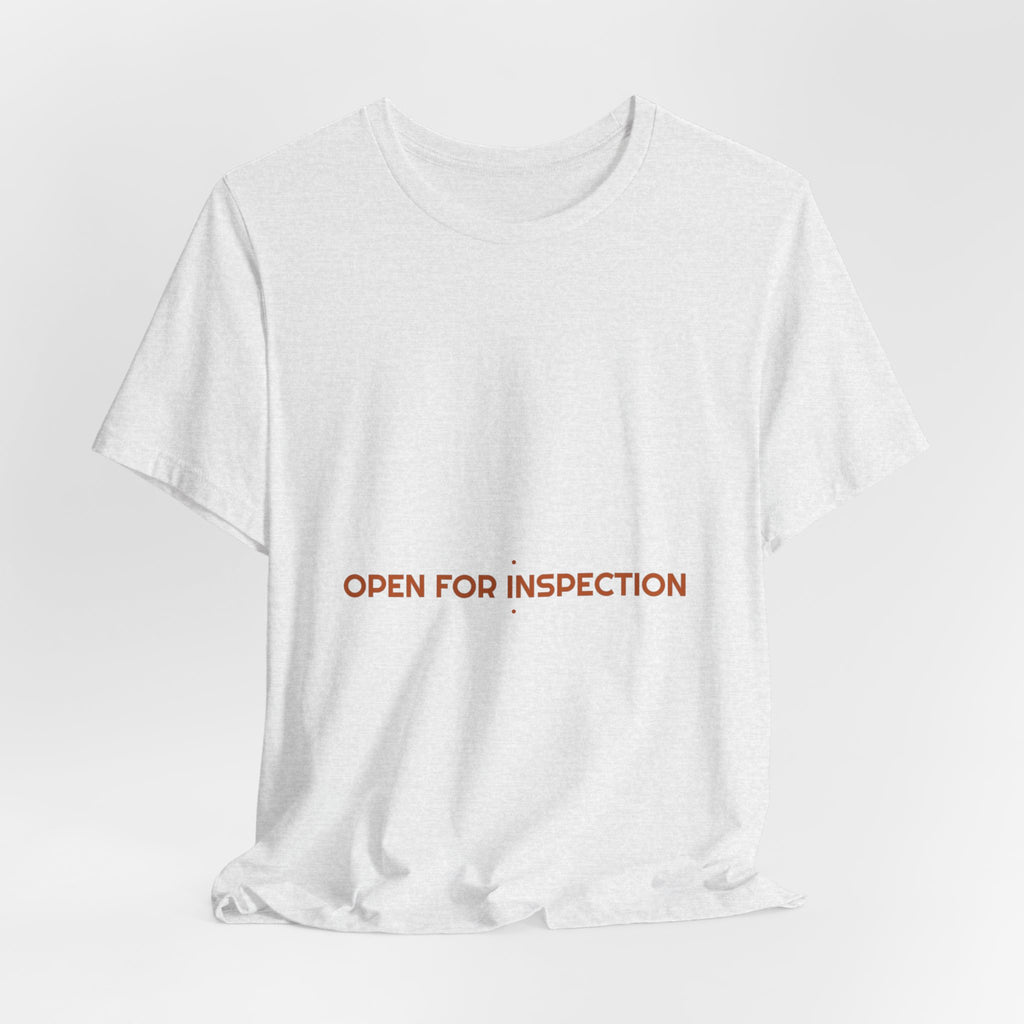Open For Inspection - Trendy Teez Funny Tee mockup