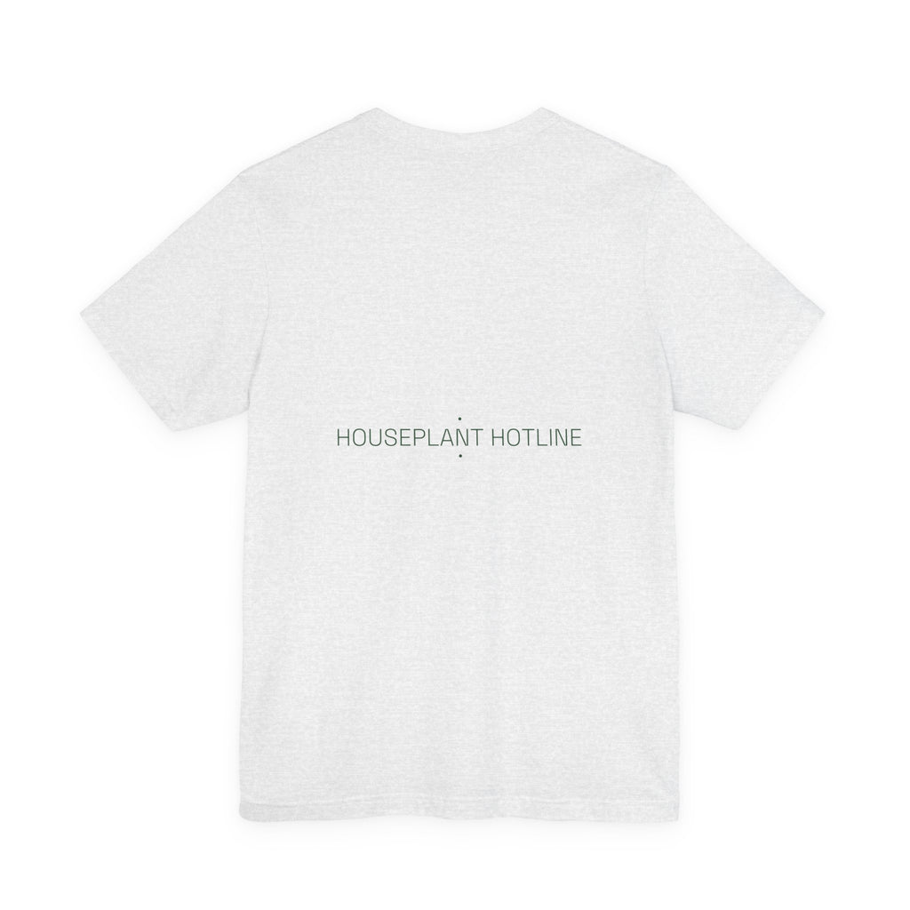 Houseplant Hotline - Trendy Teez Funny Tee (Back Print) mockup