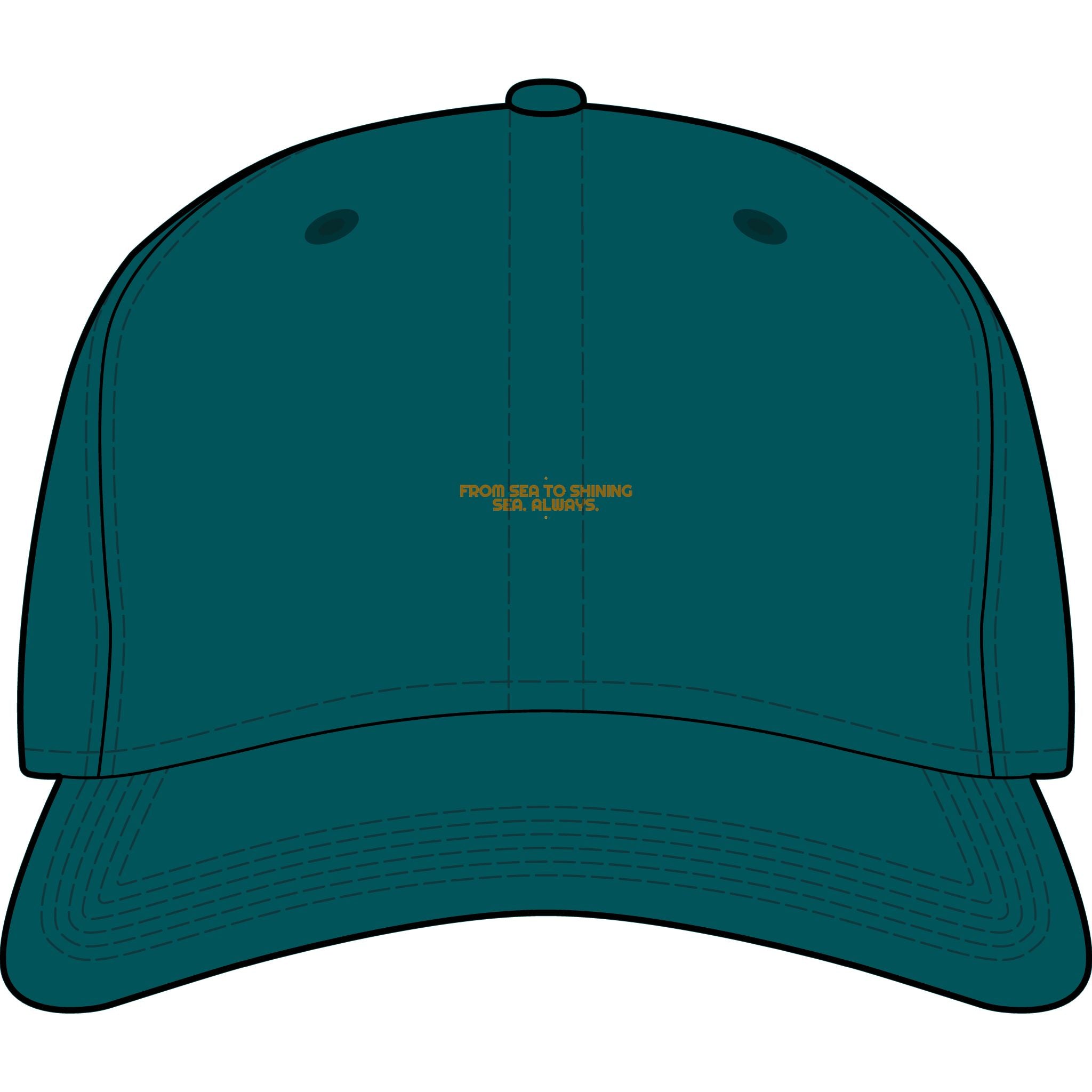 From Sea To Shining Sea. Always. - Trendy Teez Funny Cap mockup