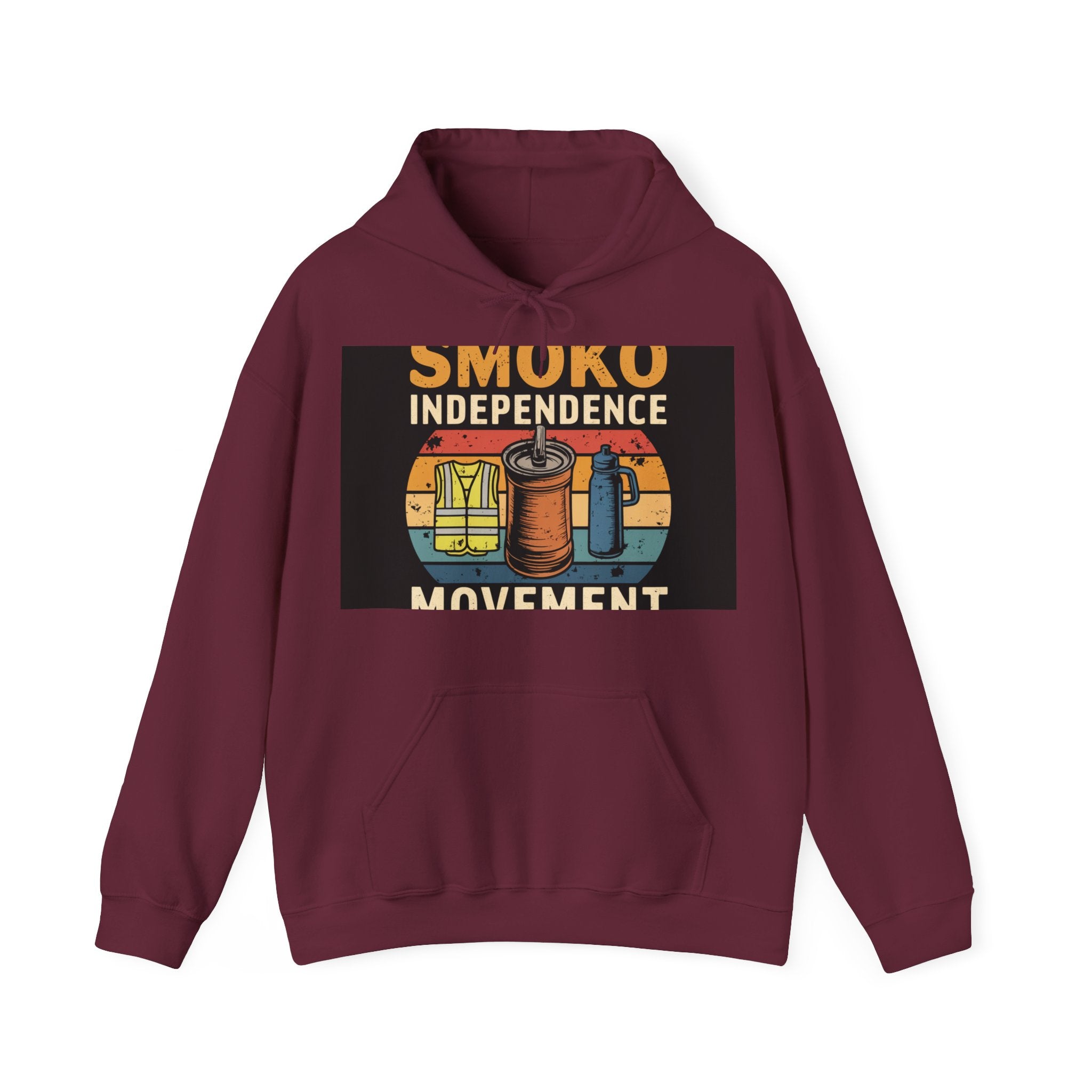 Smoko Independence Movement - Trendy Teez Funny Hoodie mockup
