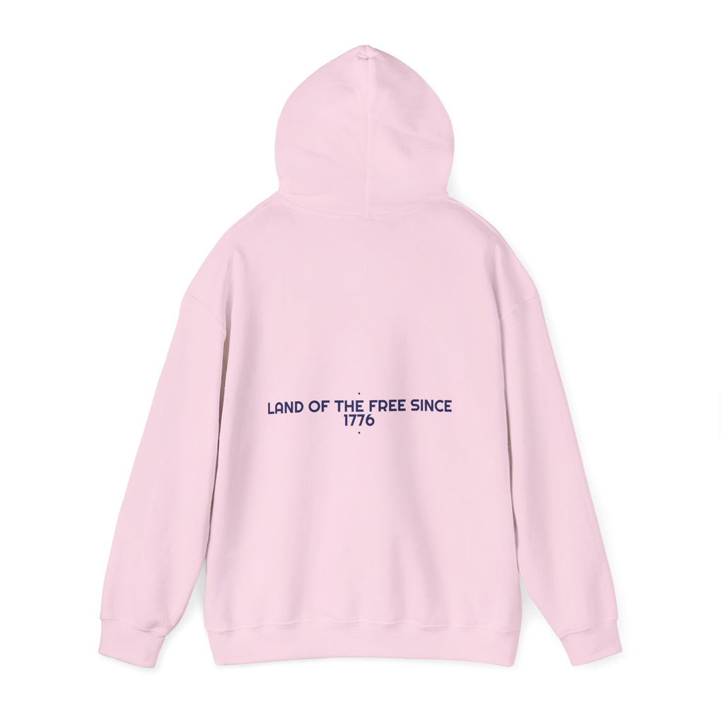 Land Of The Free Since 1776 — Funny Hoodie (Back Print)