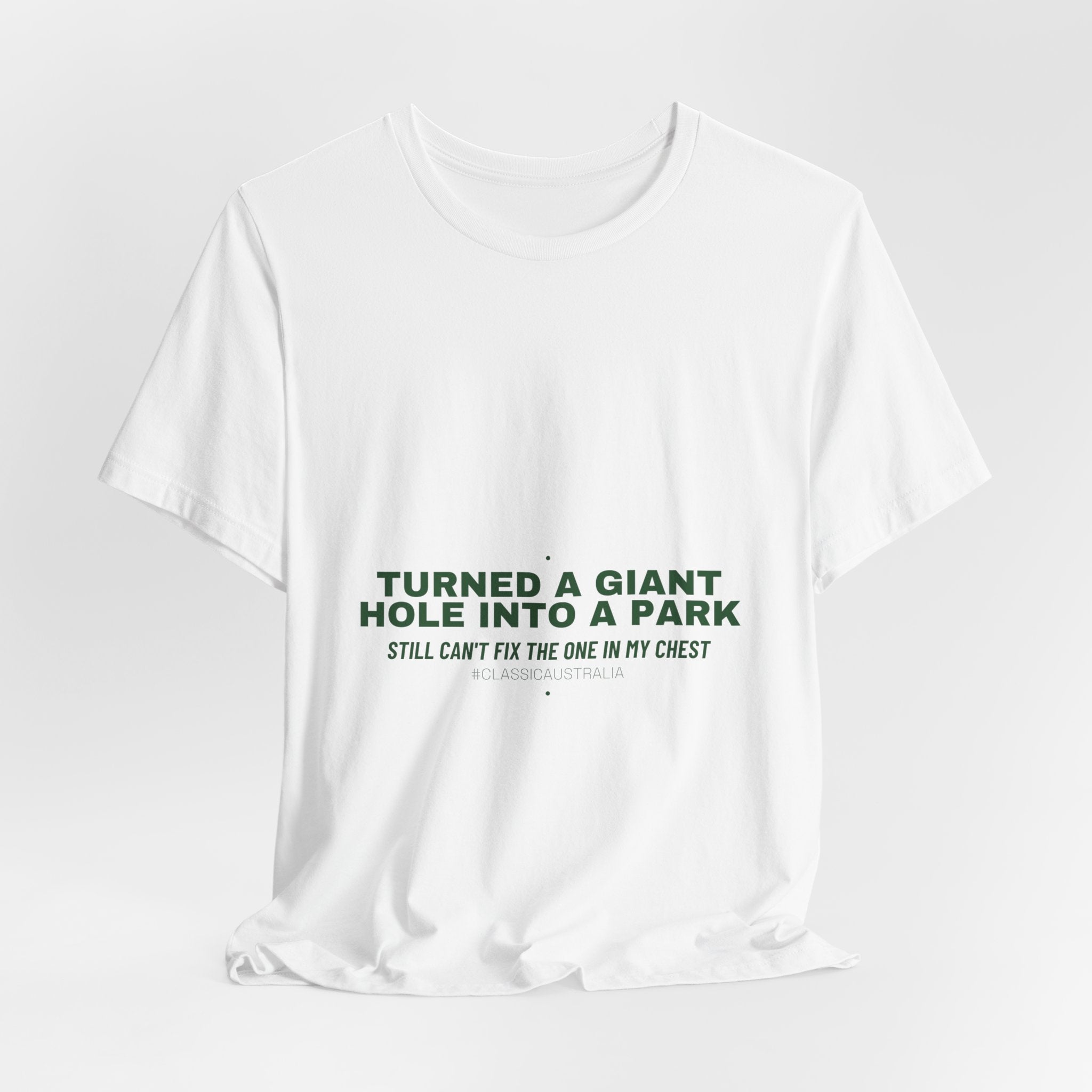 Turned A Giant Hole Into A Park — Funny Tee
