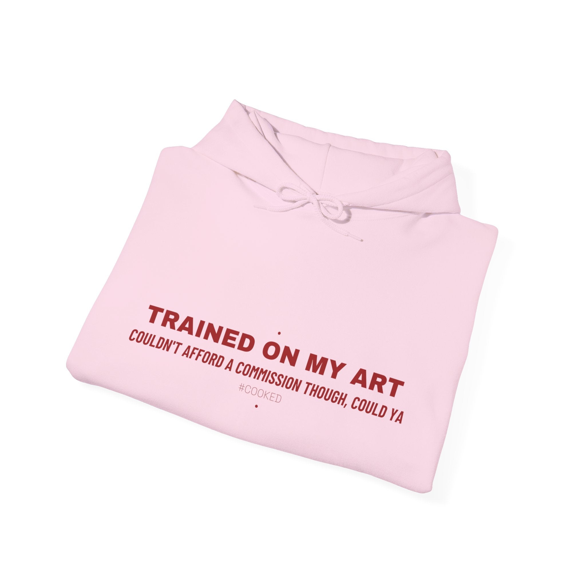 Trained On My Art - Trendy Teez Funny Hoodie mockup