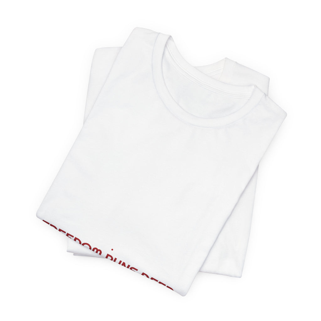 Freedom Runs Deep - Trendy Teez Funny Tee mockup