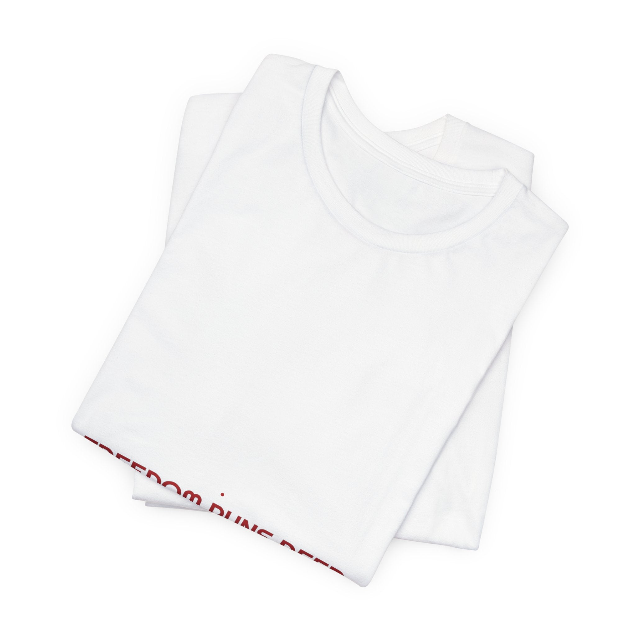 Freedom Runs Deep - Trendy Teez Funny Tee mockup