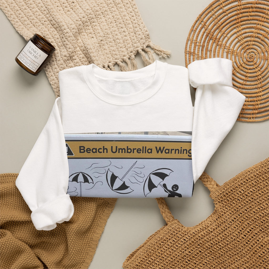 Flying Beach Umbrellas (Ocean City, Nj) — Hard Crewneck