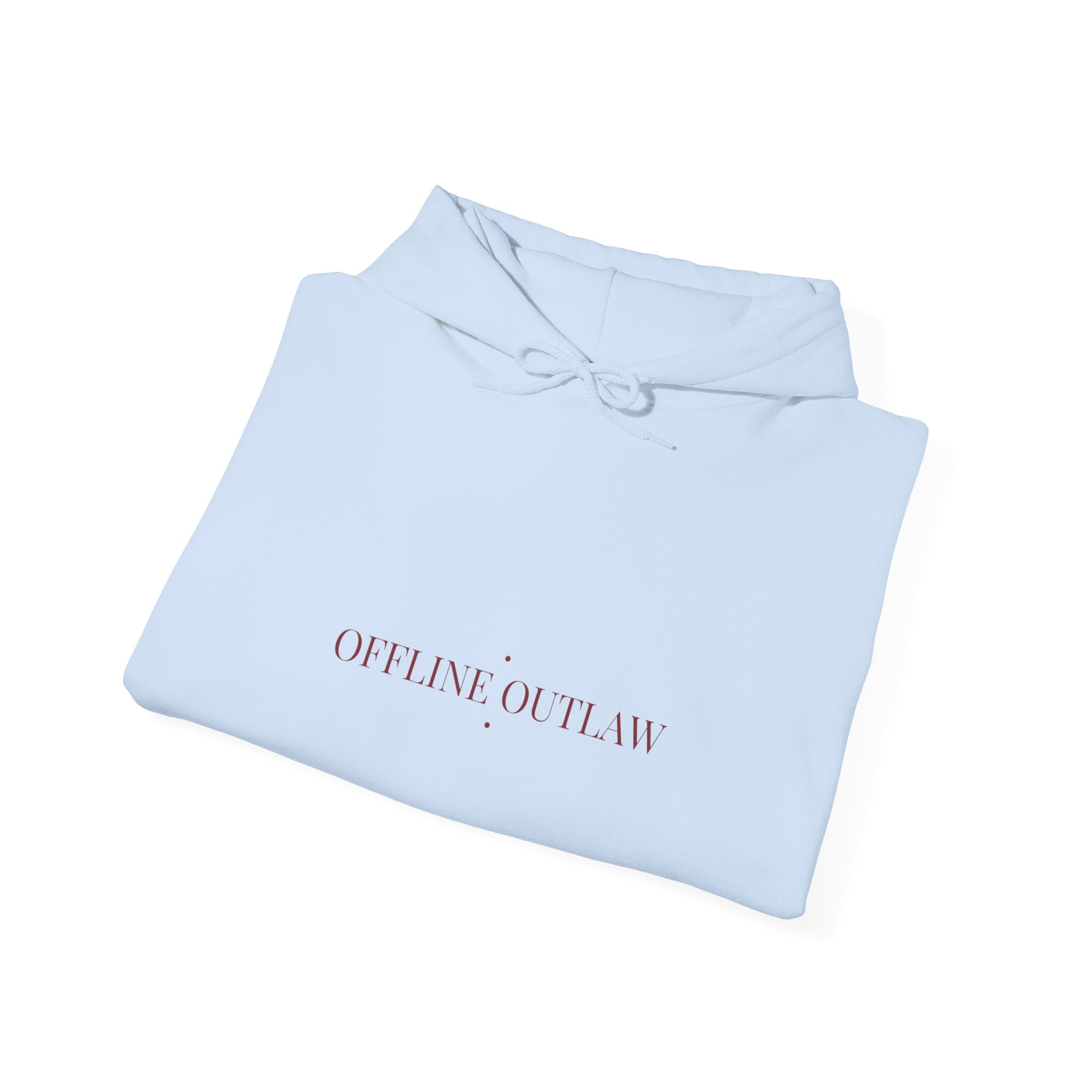 Offline Outlaw - Trendy Teez Funny Hoodie mockup