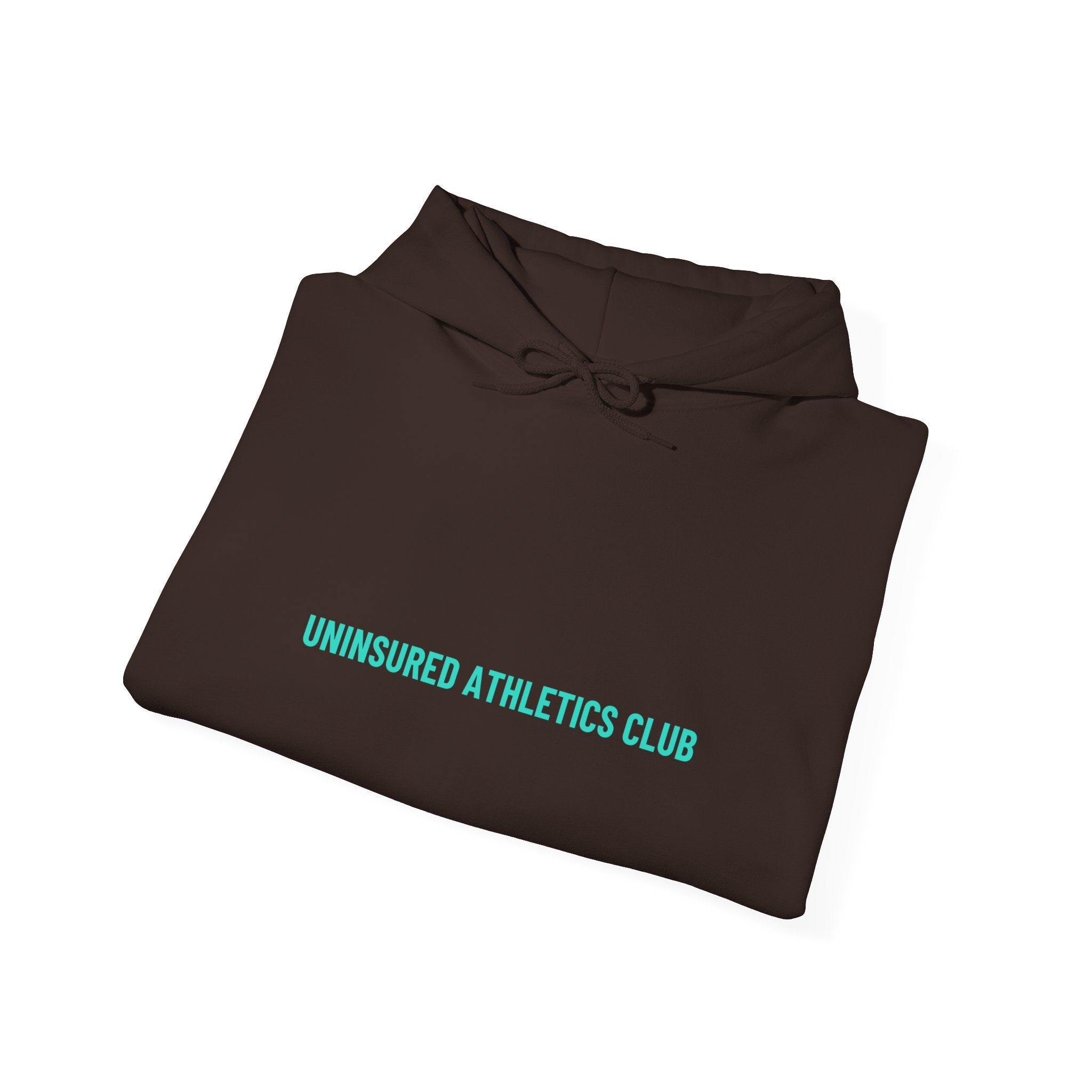 Uninsured Athletics Club - Trendy Teez Funny Hoodie mockup