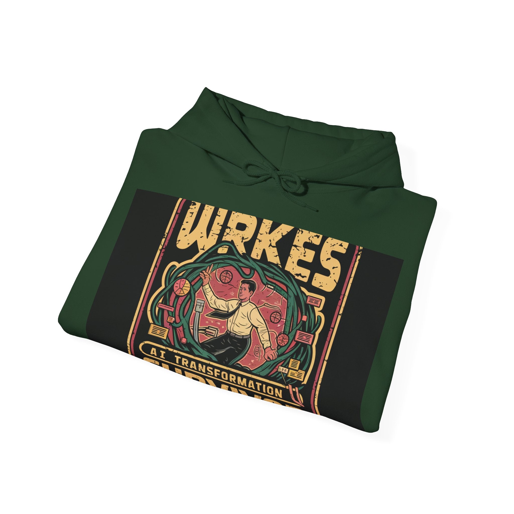 Ai Transformation Survivor - Trendy Teez Funny Hoodie mockup