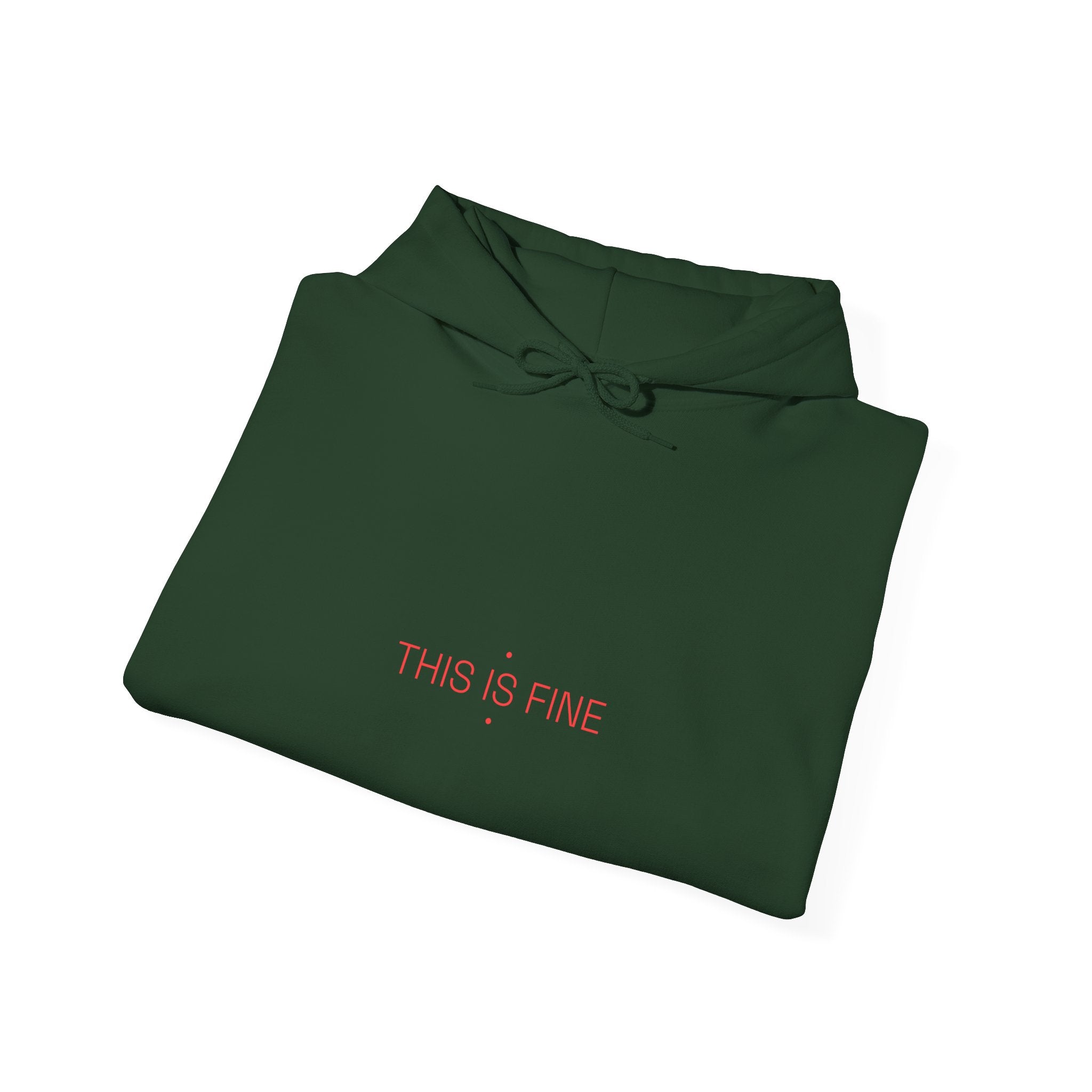 This Is Fine - Trendy Teez Funny Hoodie mockup