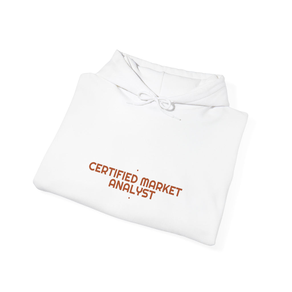 Certified Market Analyst - Trendy Teez Funny Hoodie mockup