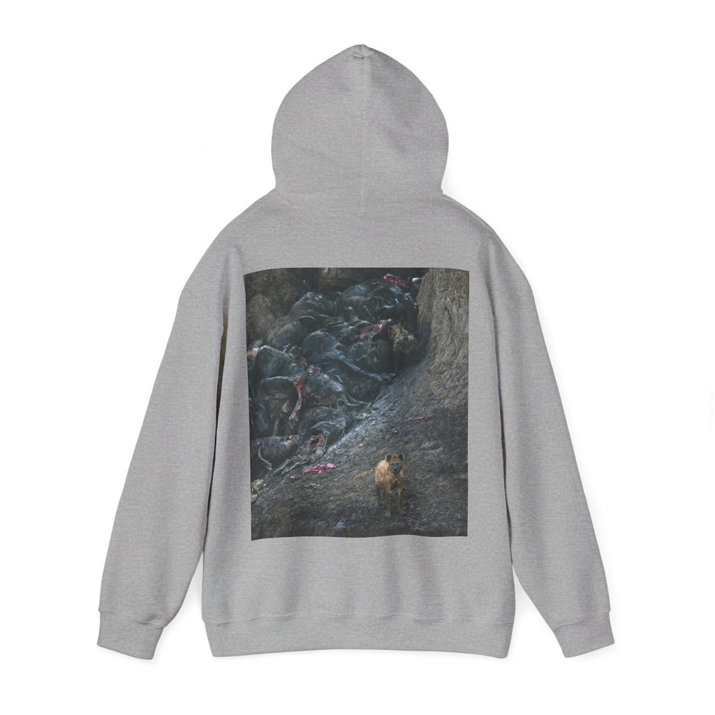 Feast / In The Surge To Cross The Mara River Th... — Hard Hoodie (Back Print)