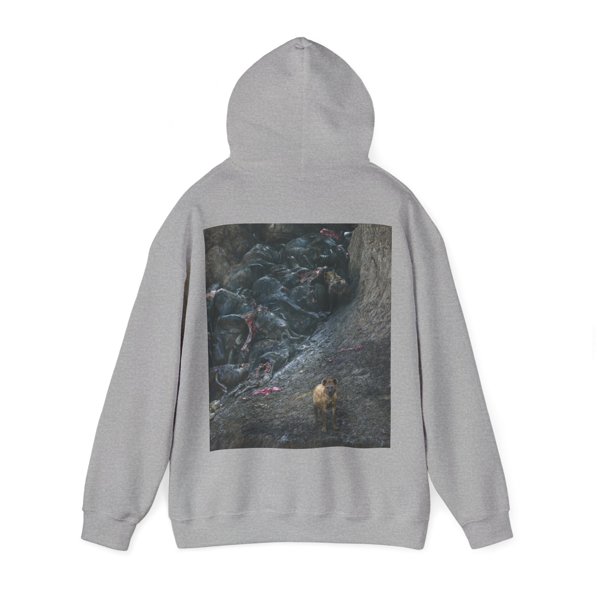 Feast / In The Surge To Cross The Mara River Th... — Hard Hoodie (Back Print)