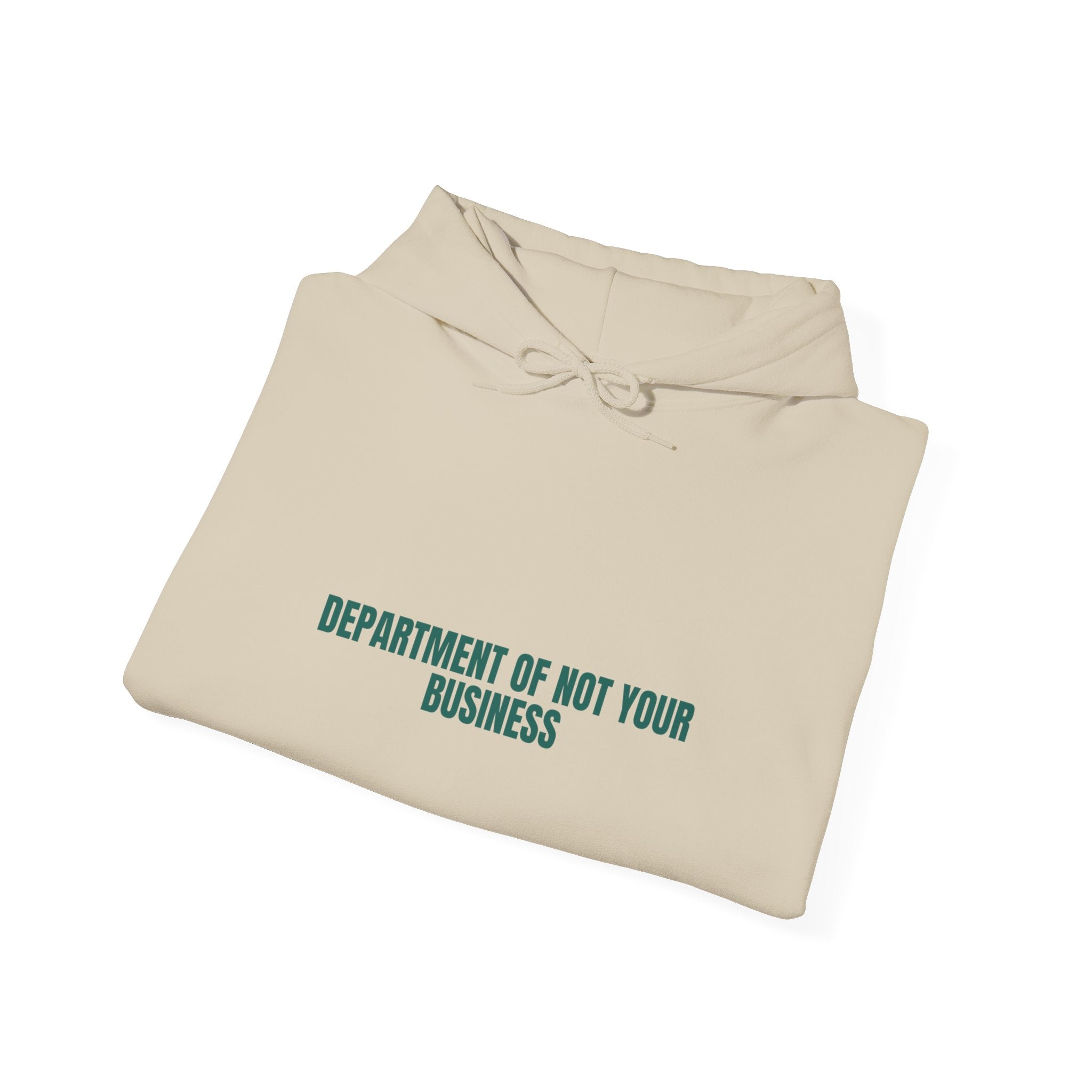 Department Of Not Your Business - Trendy Teez Funny Hoodie mockup