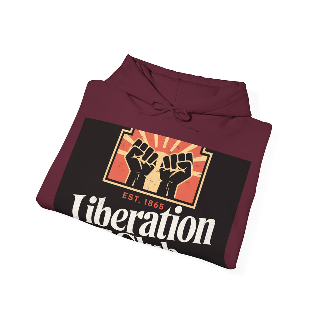 Liberation Club - Trendy Teez Funny Hoodie mockup