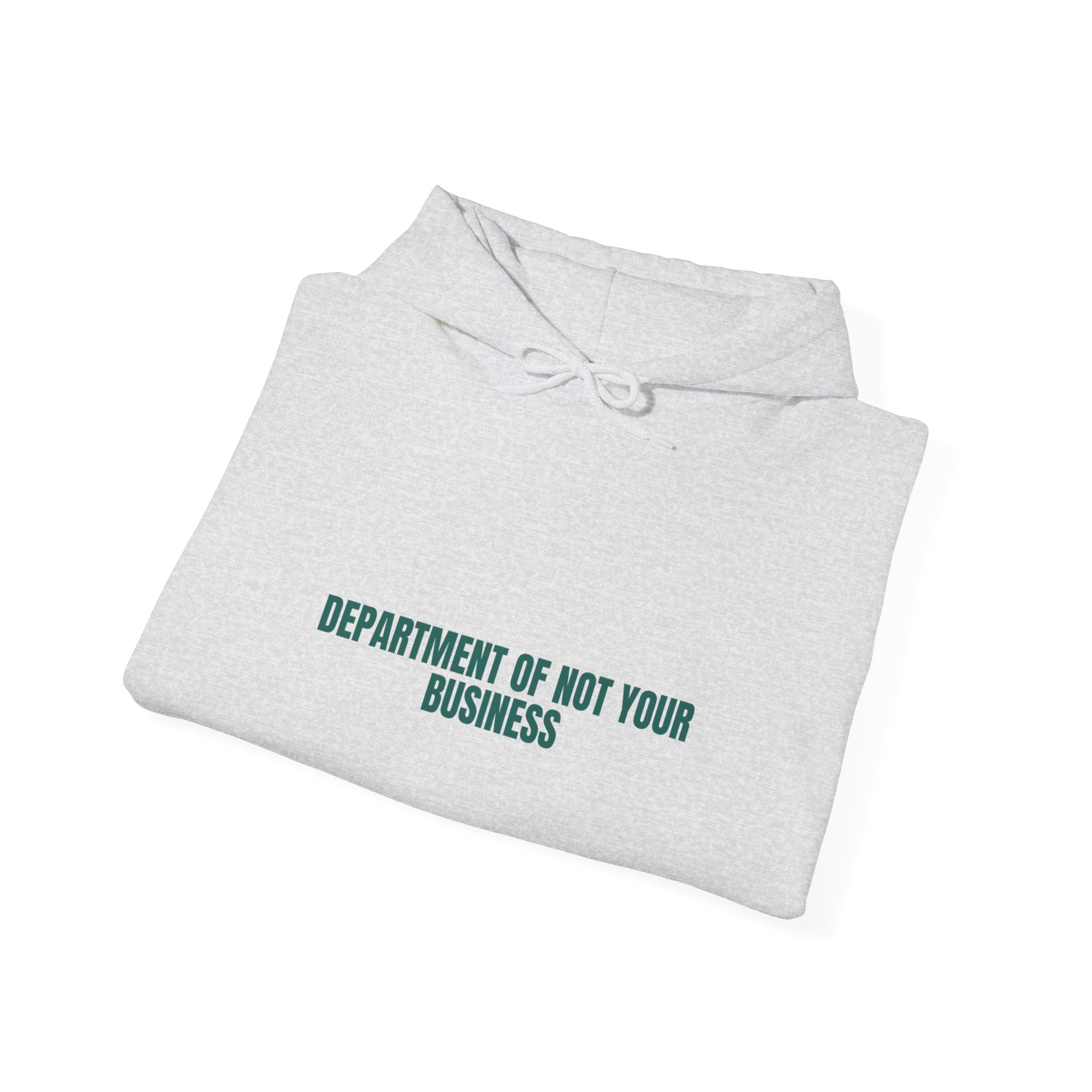 Department Of Not Your Business - Trendy Teez Funny Hoodie mockup