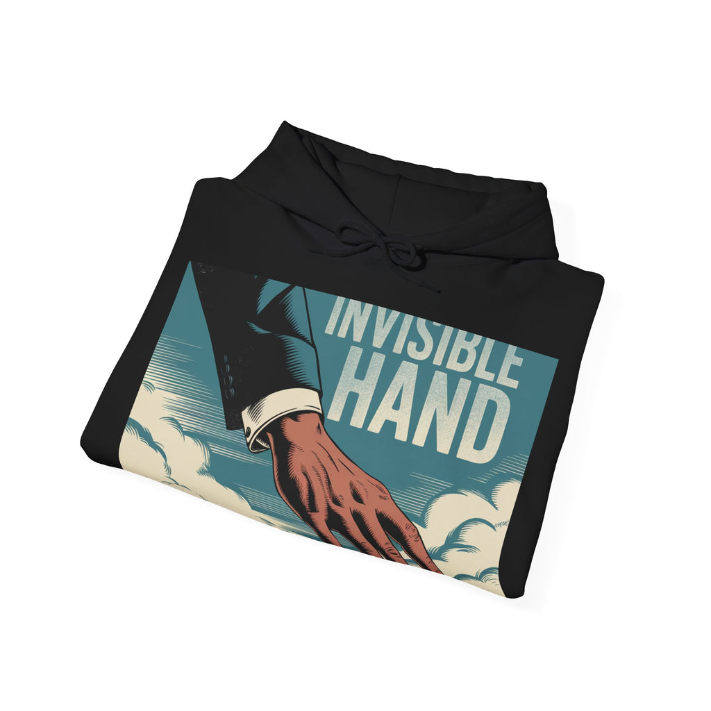 The Invisible Hand - Trendy Teez Funny Hoodie mockup