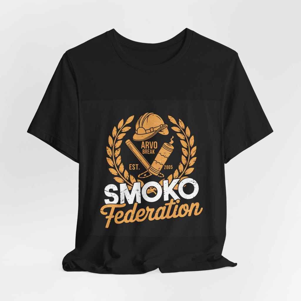 Smoko Federation - Trendy Teez Funny Tee mockup
