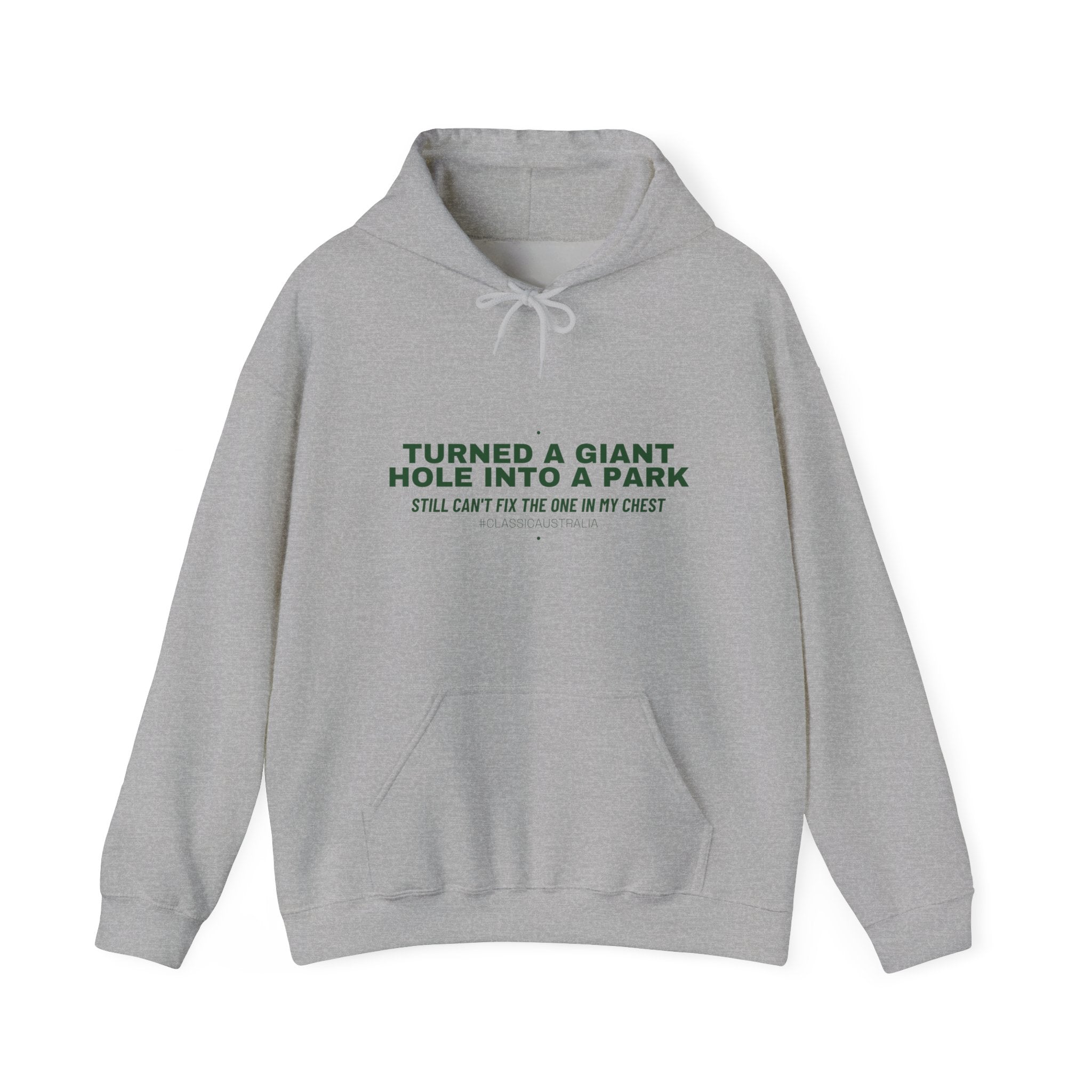 Turned A Giant Hole Into A Park — Funny Hoodie