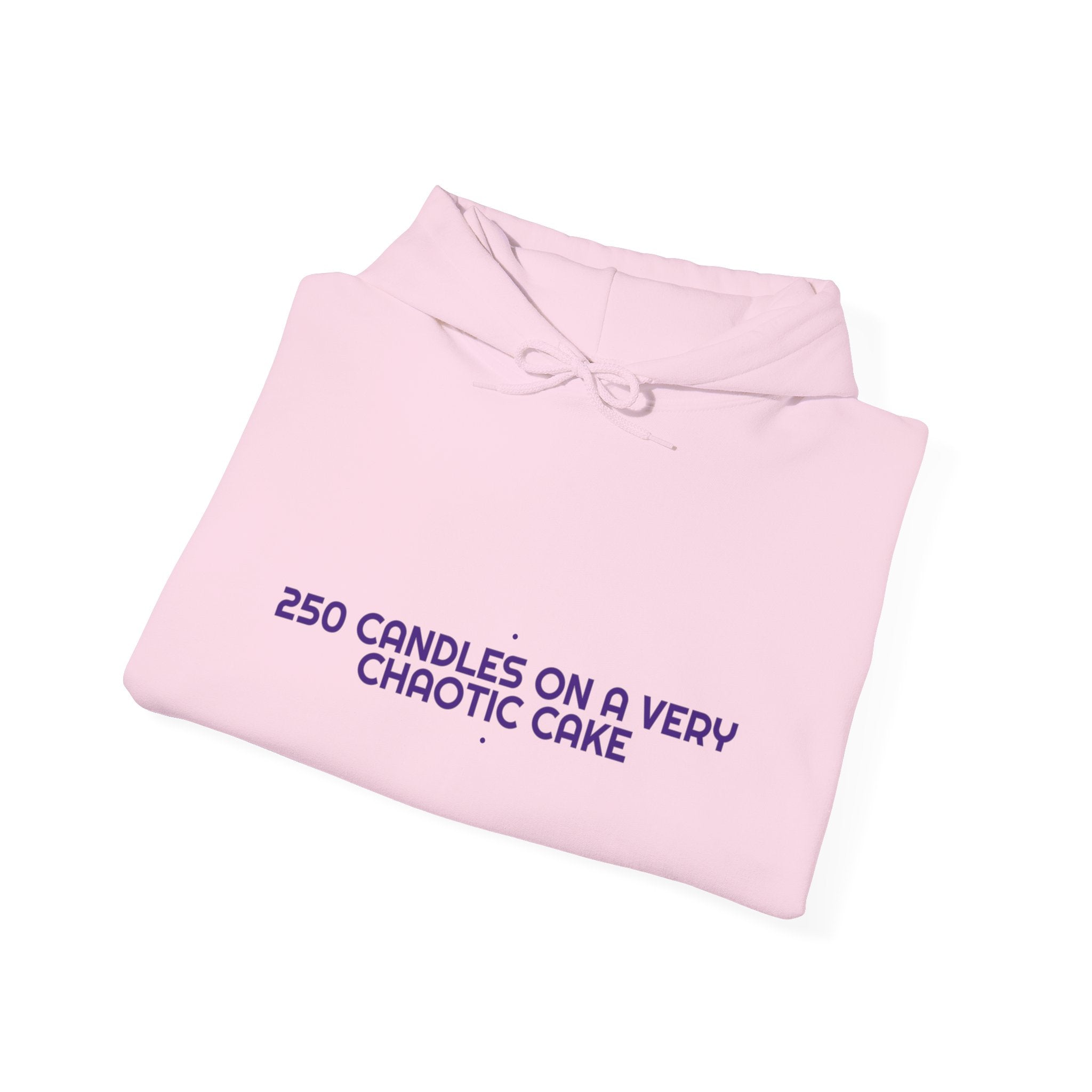 250 Candles On A Very Chaotic Cake — Funny Hoodie