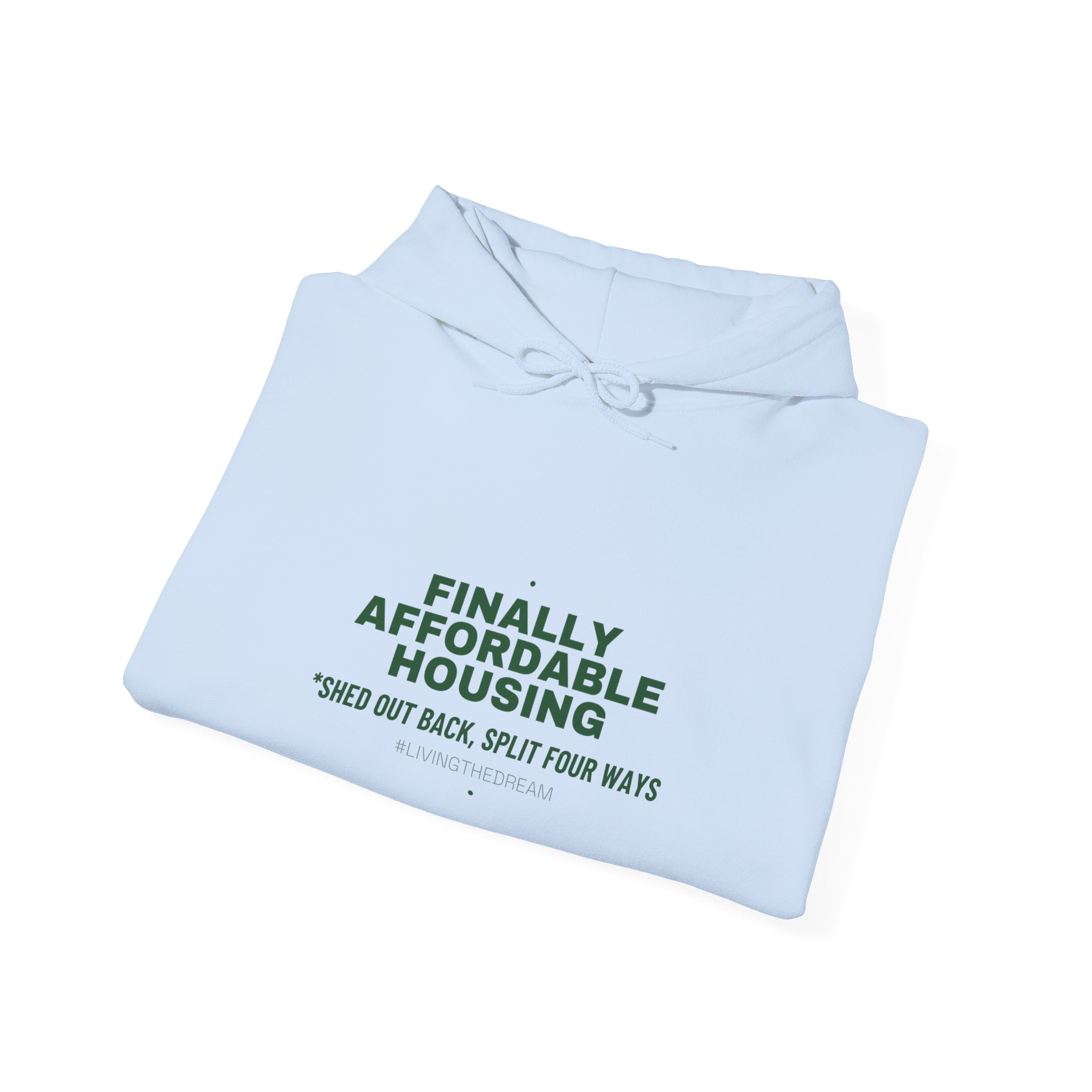 Finally Affordable Housing - Trendy Teez Funny Hoodie mockup