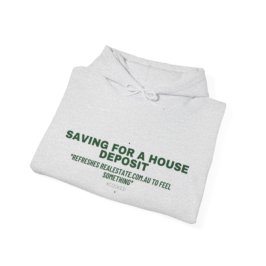 Saving For A House Deposit - Trendy Teez Funny Hoodie mockup