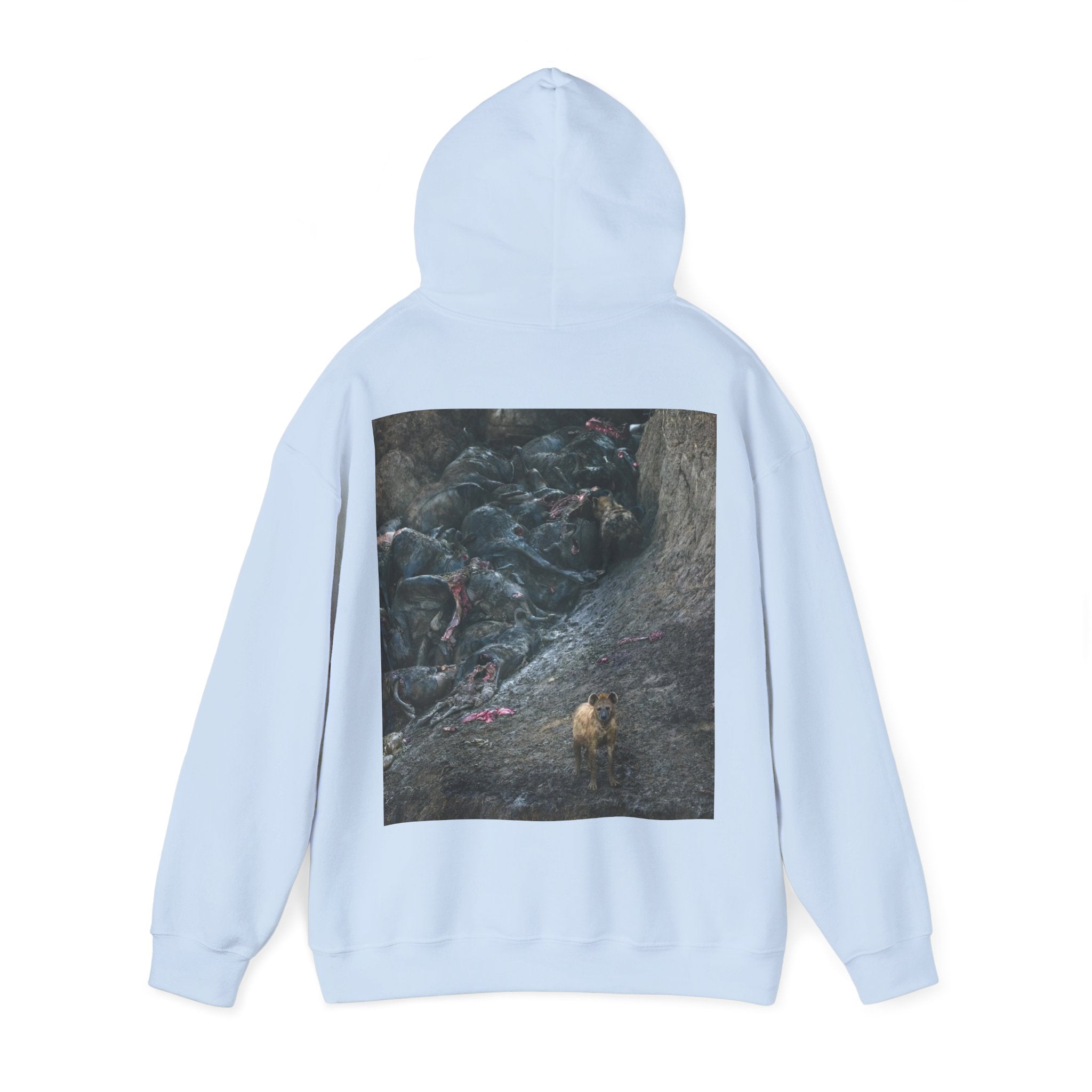 Feast / In The Surge To Cross The Mara River Th... — Hard Hoodie (Back Print)