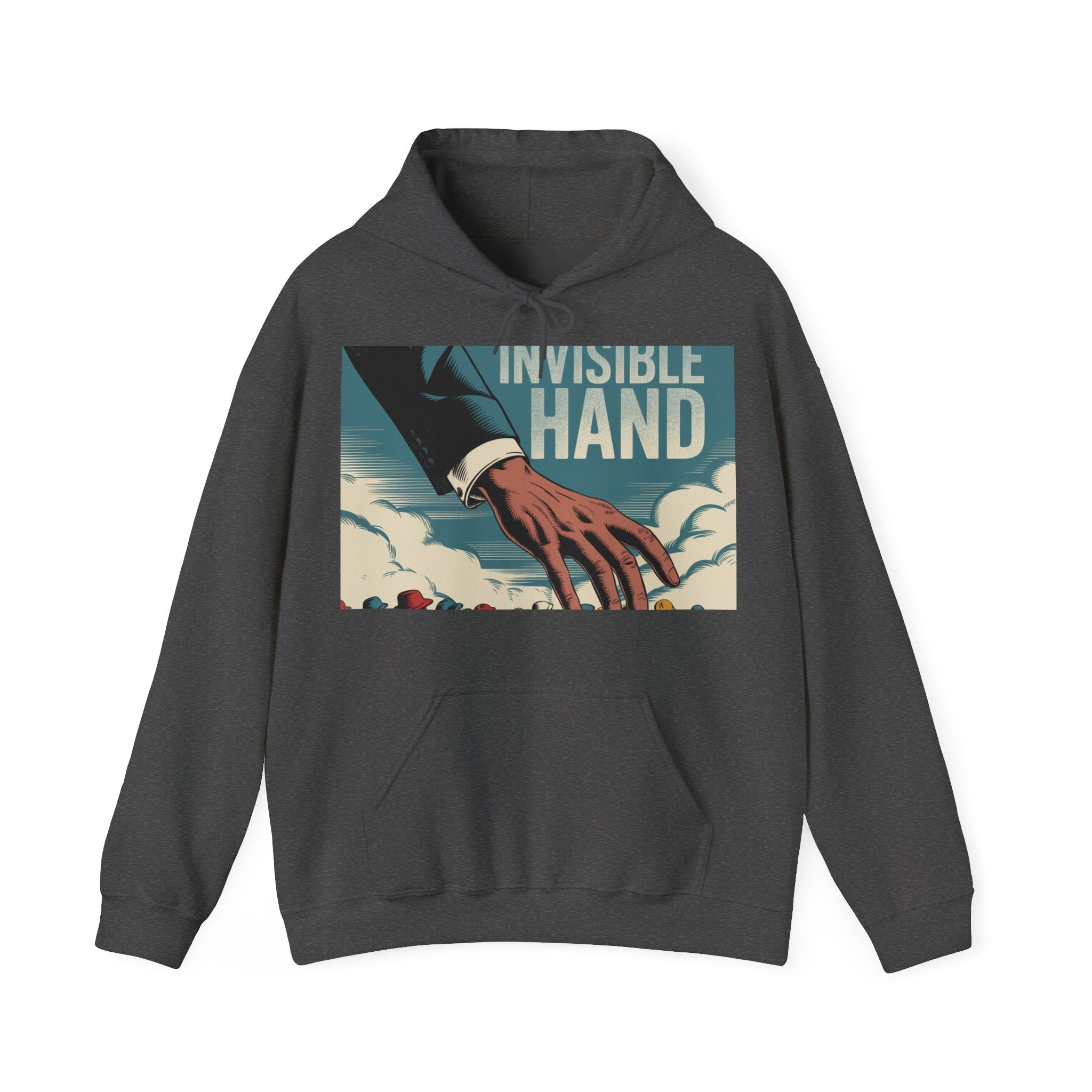 The Invisible Hand - Trendy Teez Funny Hoodie mockup