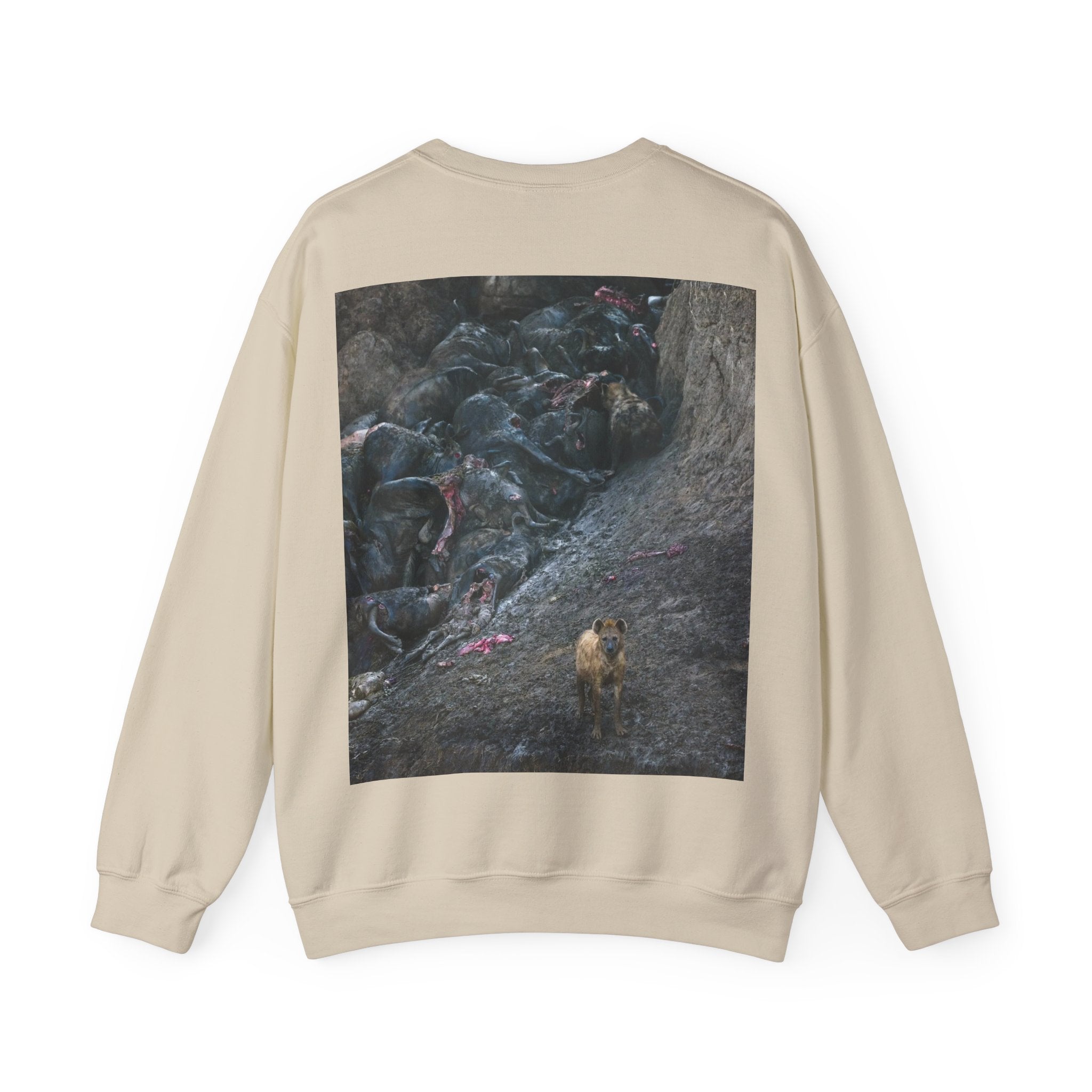 Feast / In The Surge To Cross The Mara River Th... — Hard Crewneck (Back Print)