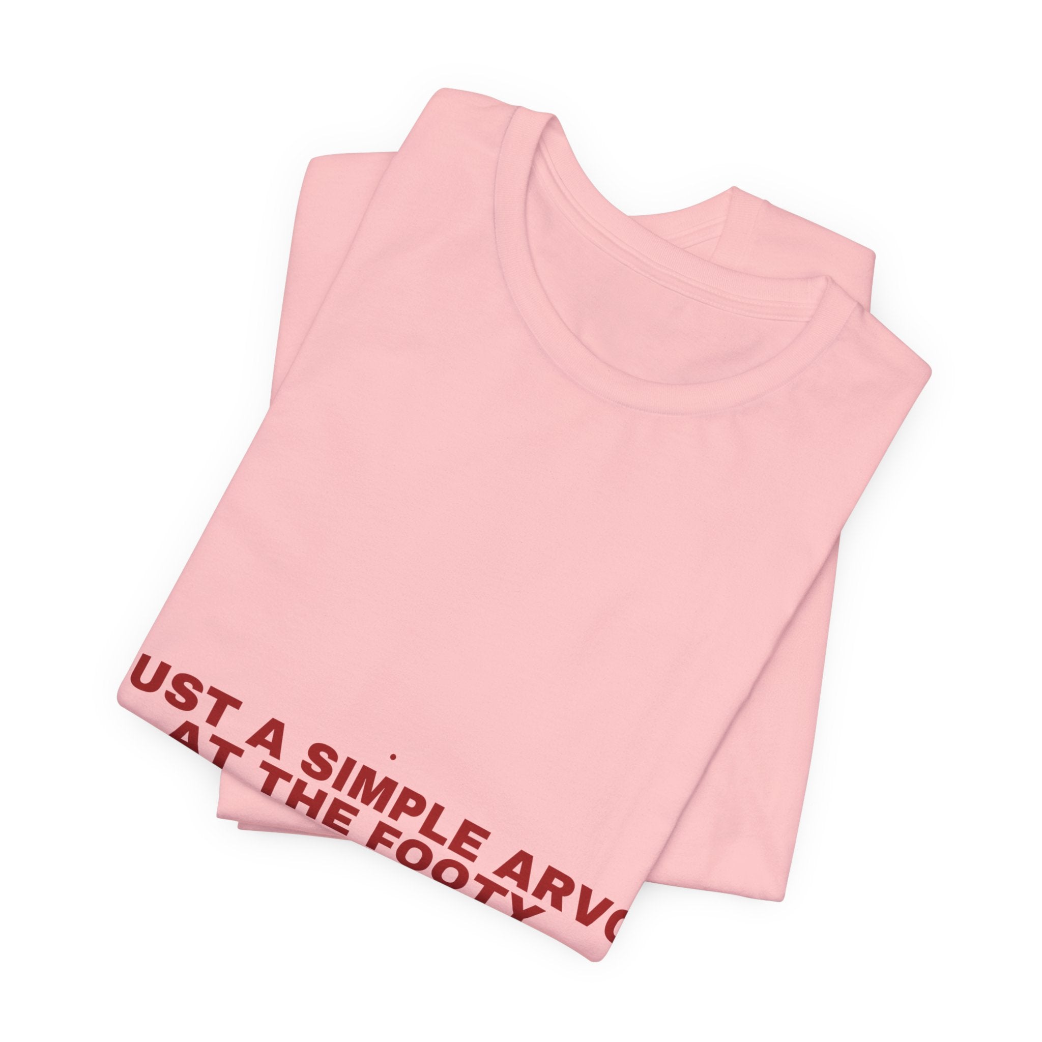 Just A Simple Arvo At The Footy - Trendy Teez Funny Tee mockup