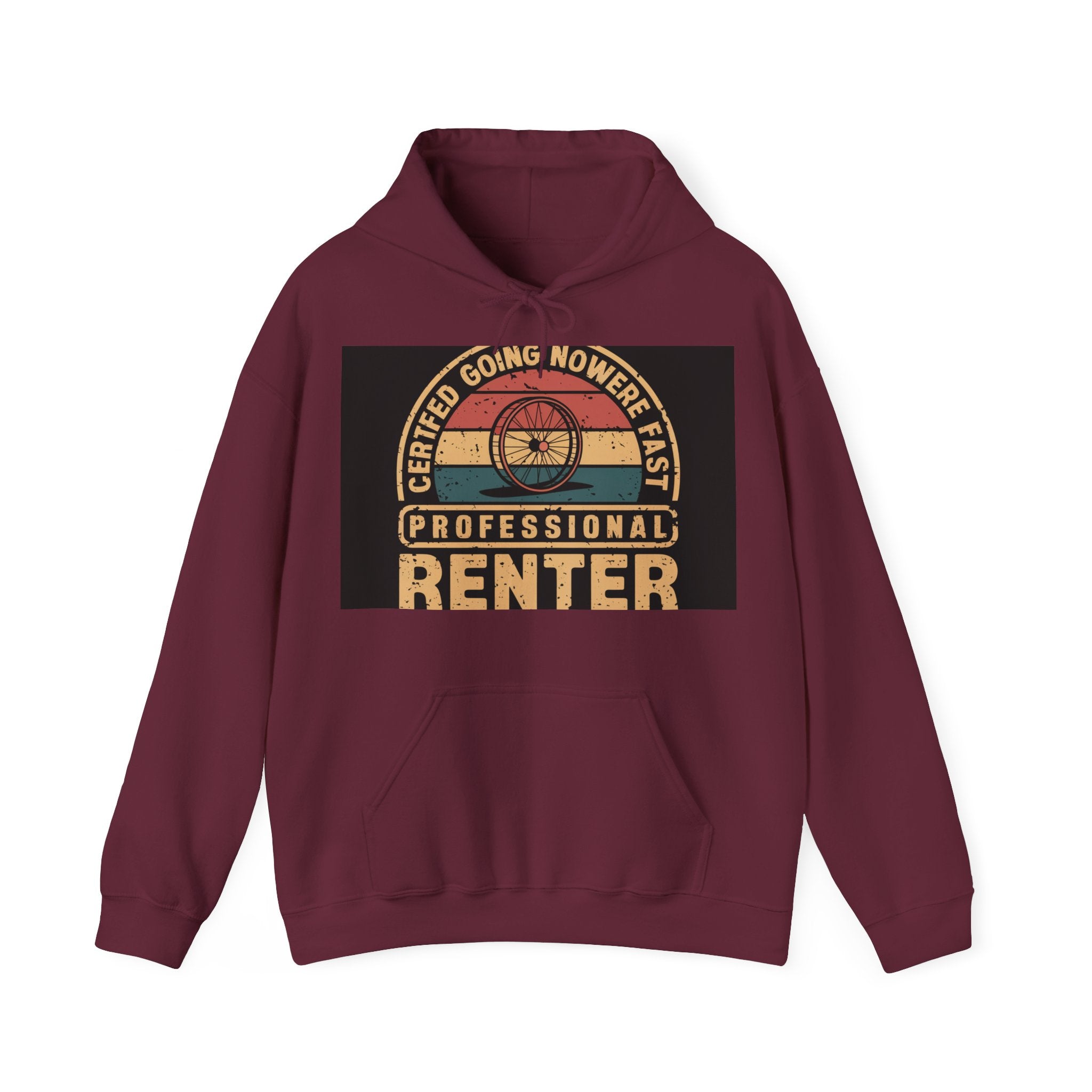 Professional Renter - Trendy Teez Funny Hoodie mockup