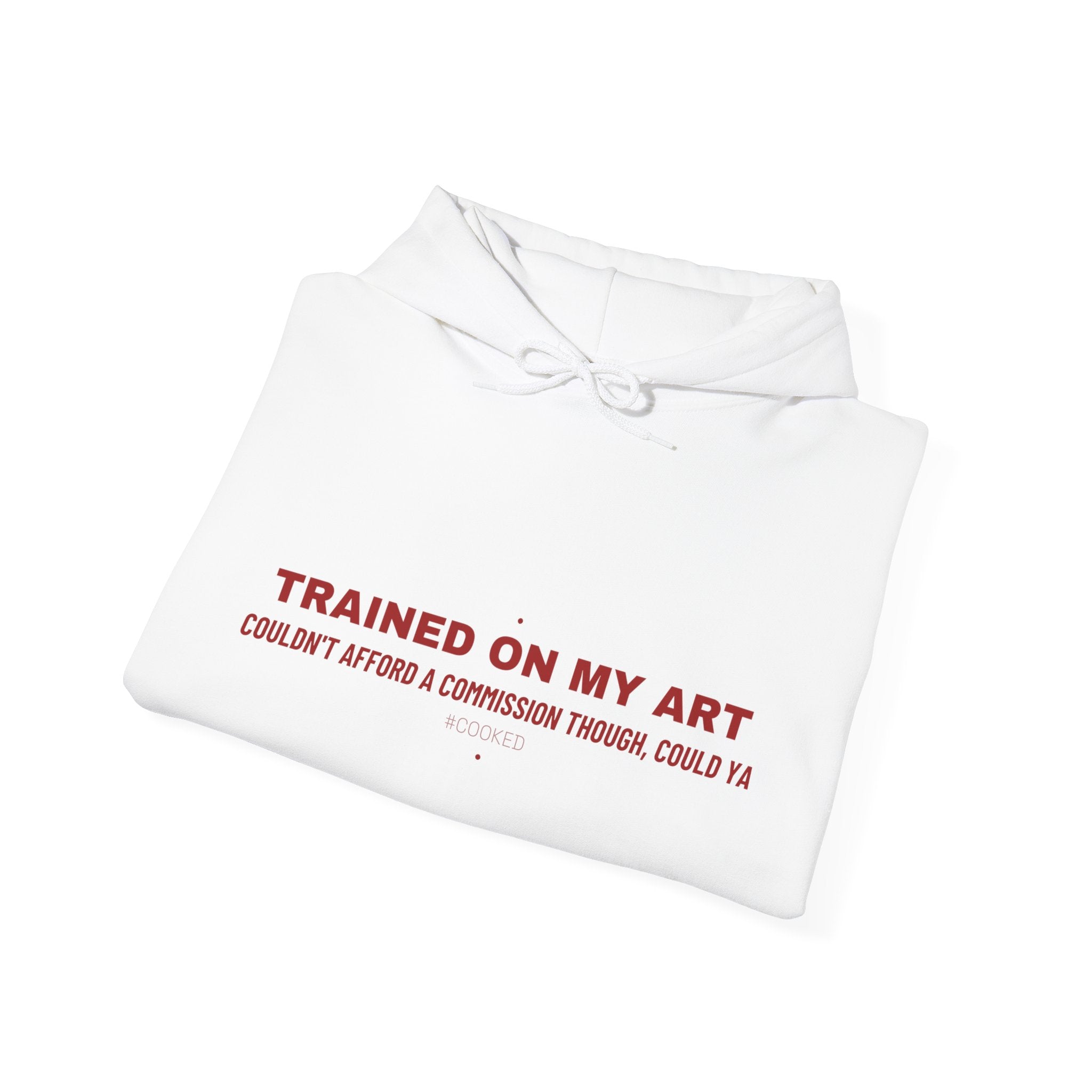 Trained On My Art - Trendy Teez Funny Hoodie mockup