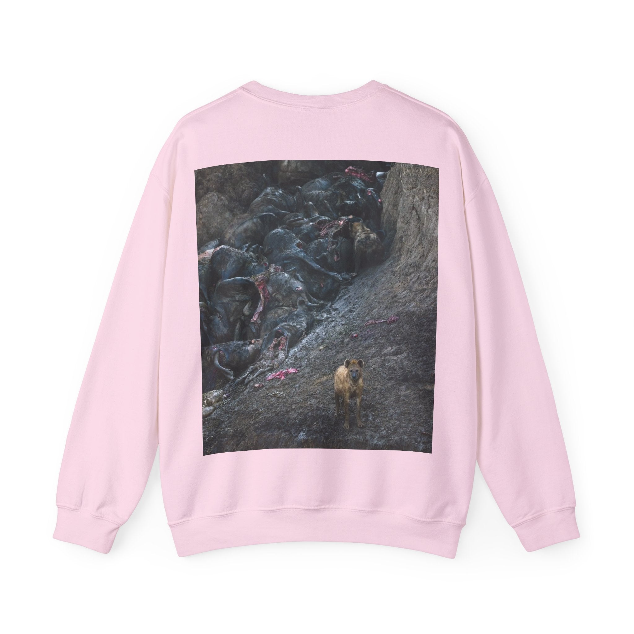 Feast / In The Surge To Cross The Mara River Th... — Hard Crewneck (Back Print)