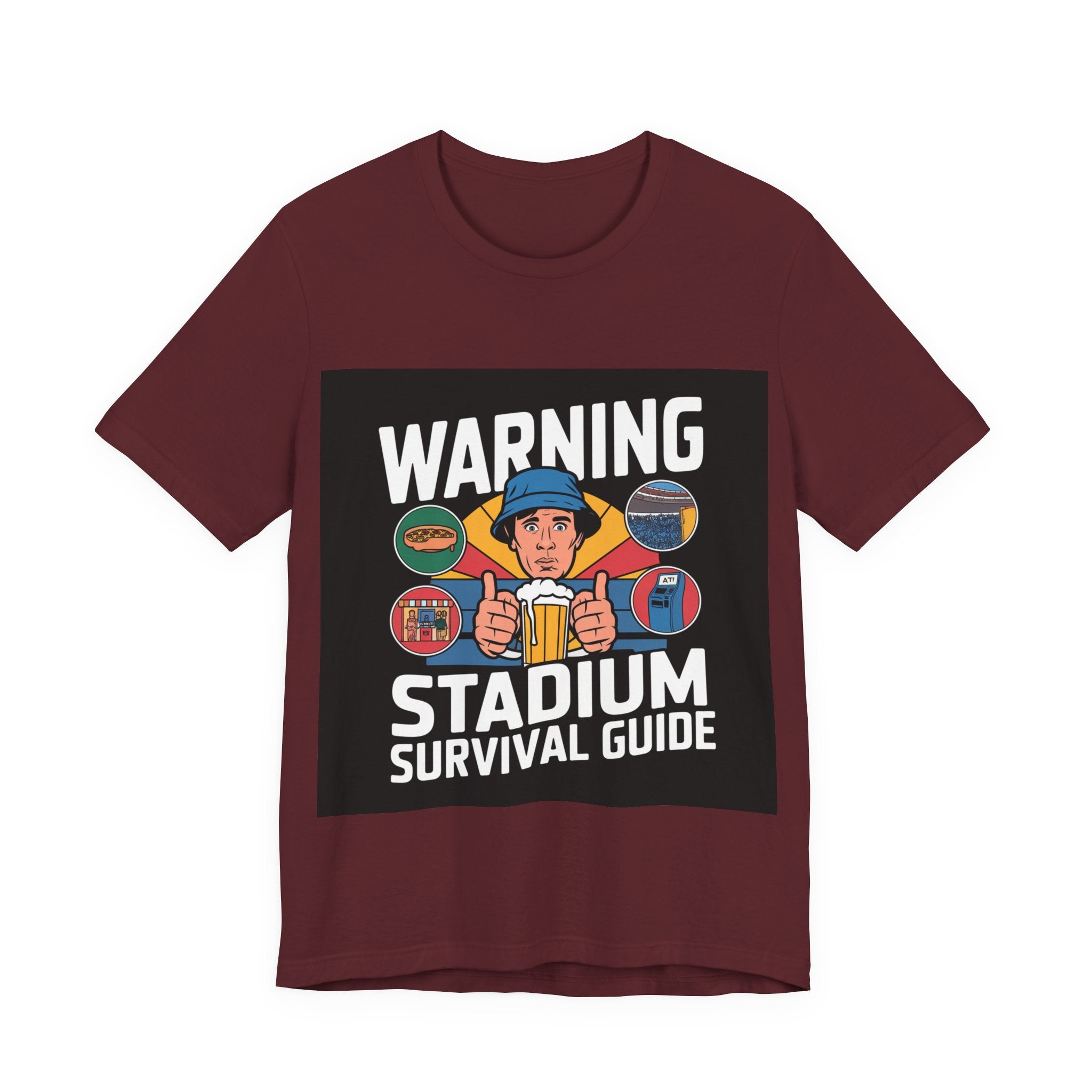 Stadium Survival Guide - Trendy Teez Funny Tee mockup