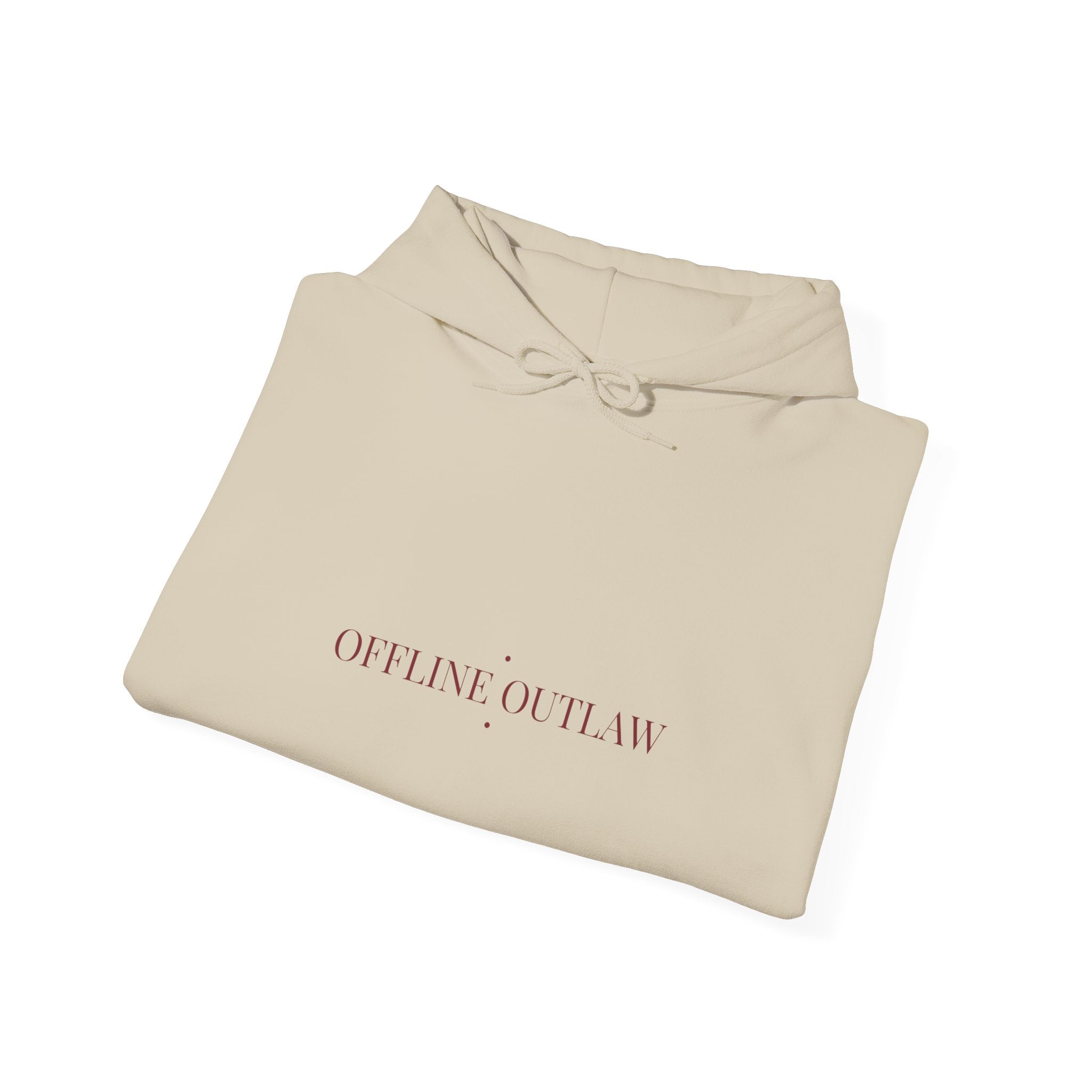 Offline Outlaw - Trendy Teez Funny Hoodie mockup