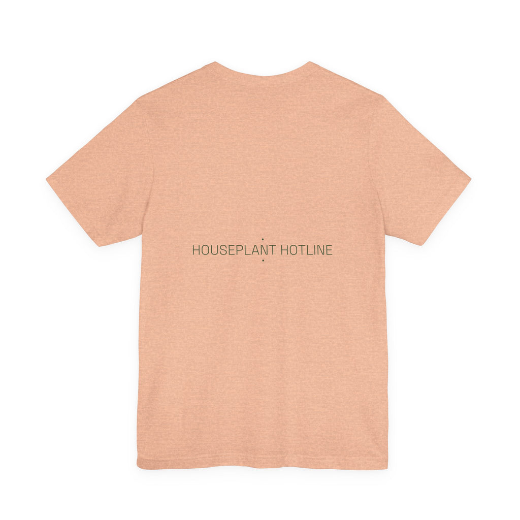 Houseplant Hotline - Trendy Teez Funny Tee (Back Print) mockup