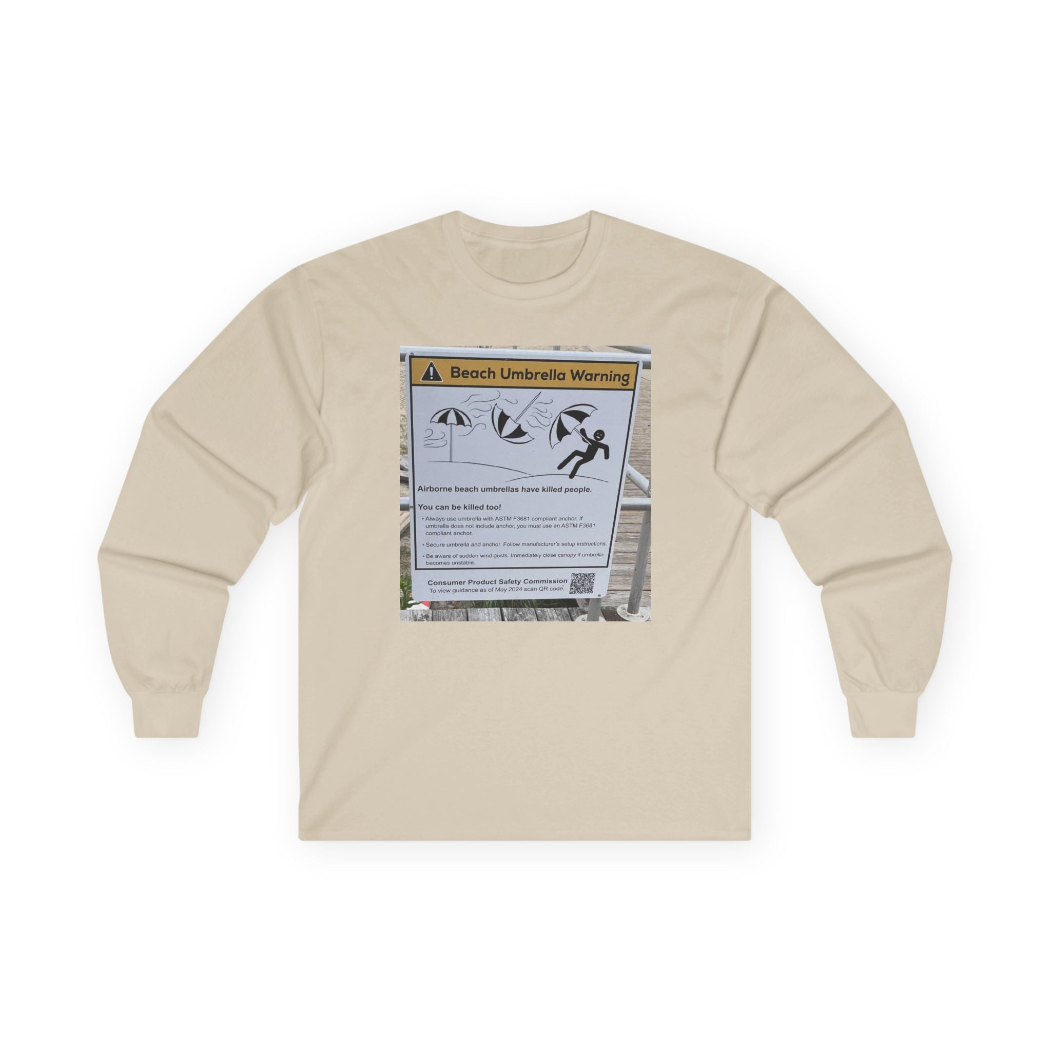 Flying Beach Umbrellas (Ocean City, Nj) — Hard Long Sleeve