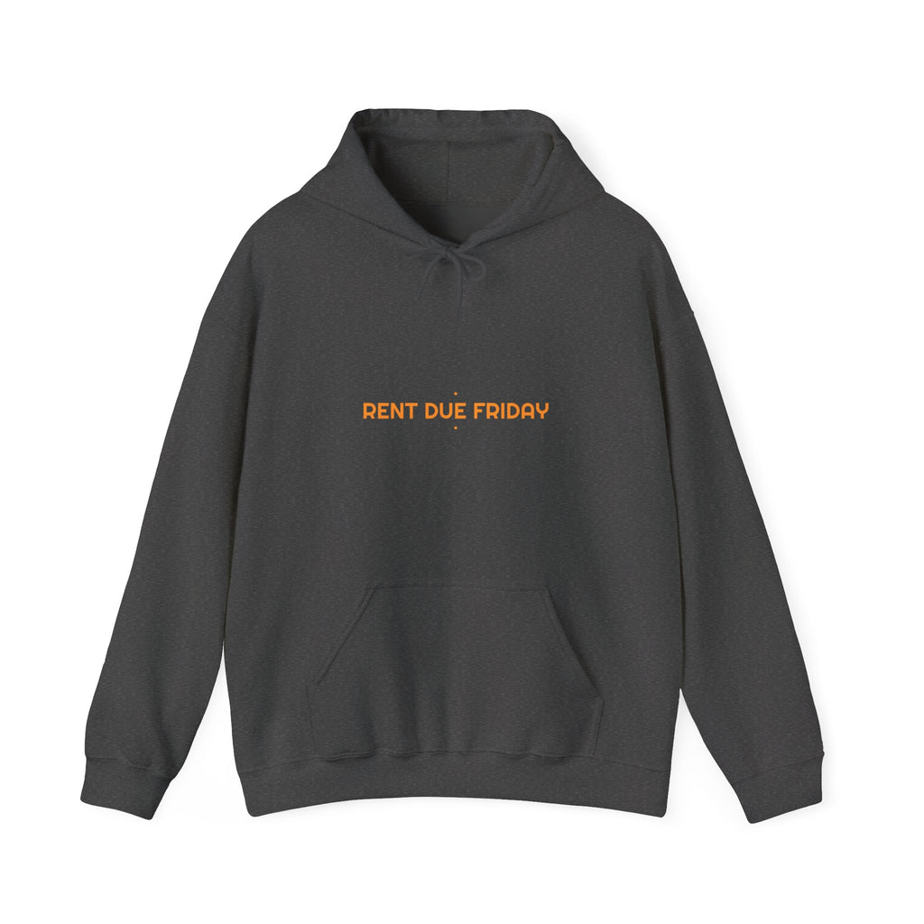Rent Due Friday - Trendy Teez Funny Hoodie mockup