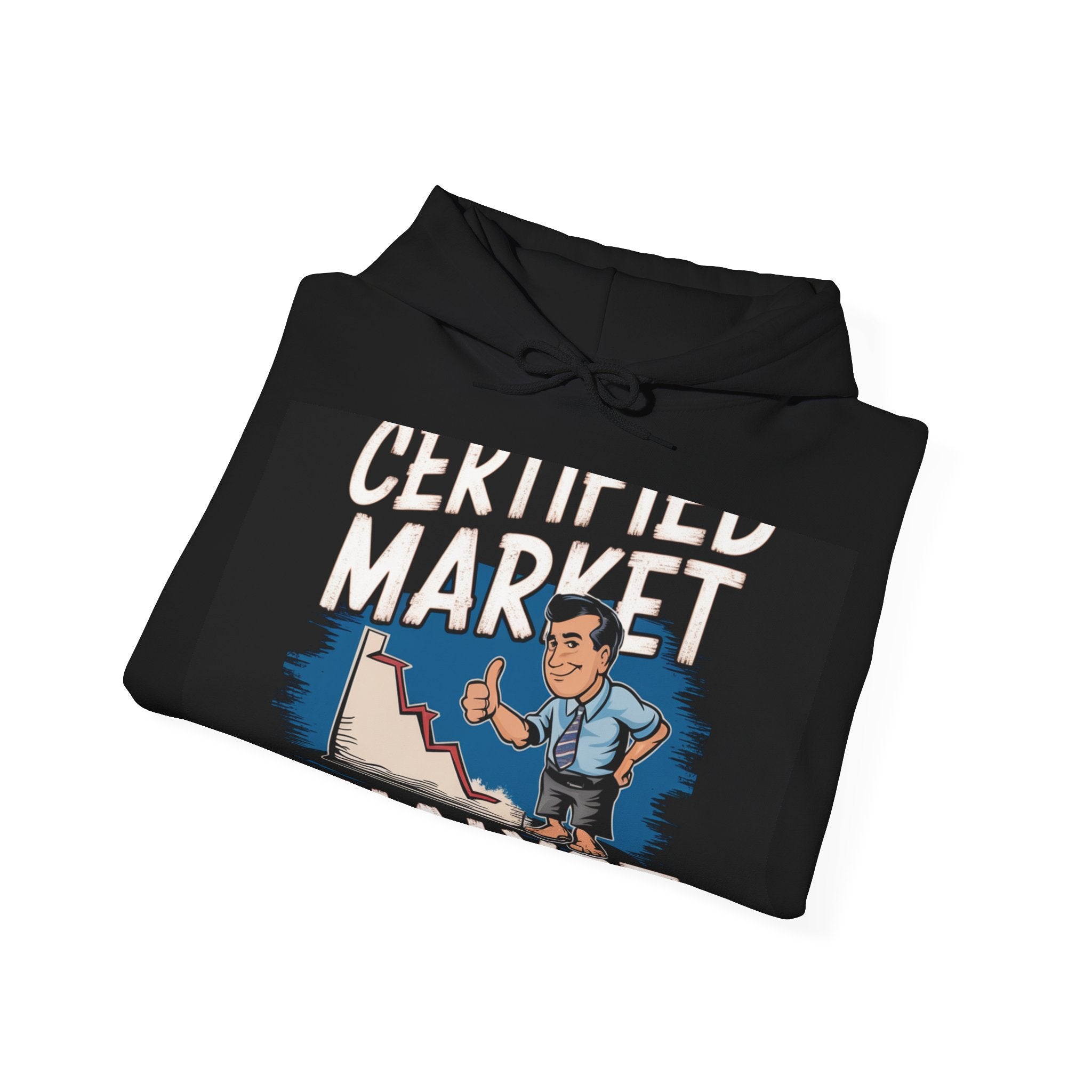 Certified Market Analyst - Trendy Teez Funny Hoodie mockup