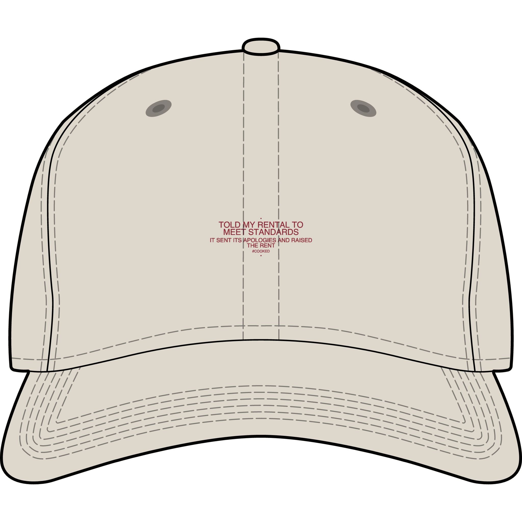 Told My Rental To Meet Standards - Trendy Teez Funny Cap mockup
