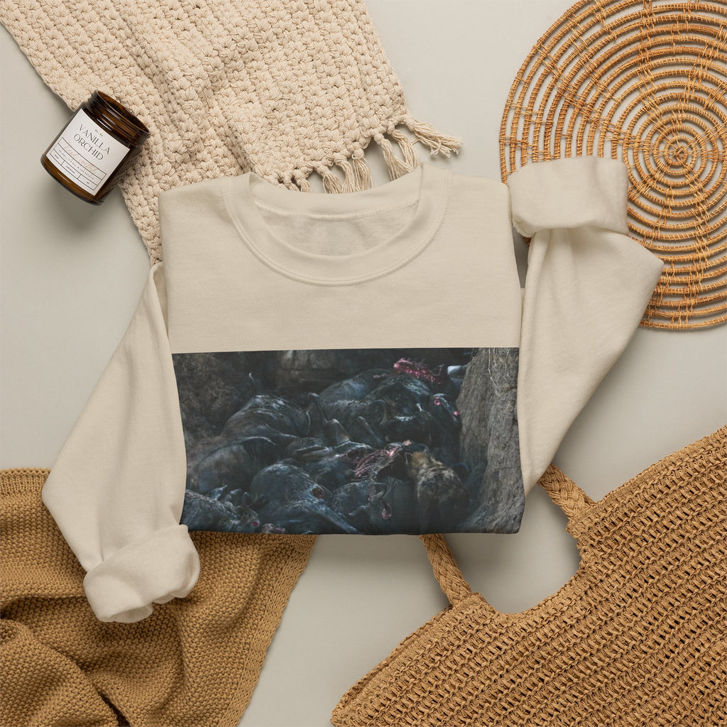 Feast / In The Surge To Cross The Mara River Th... — Hard Crewneck