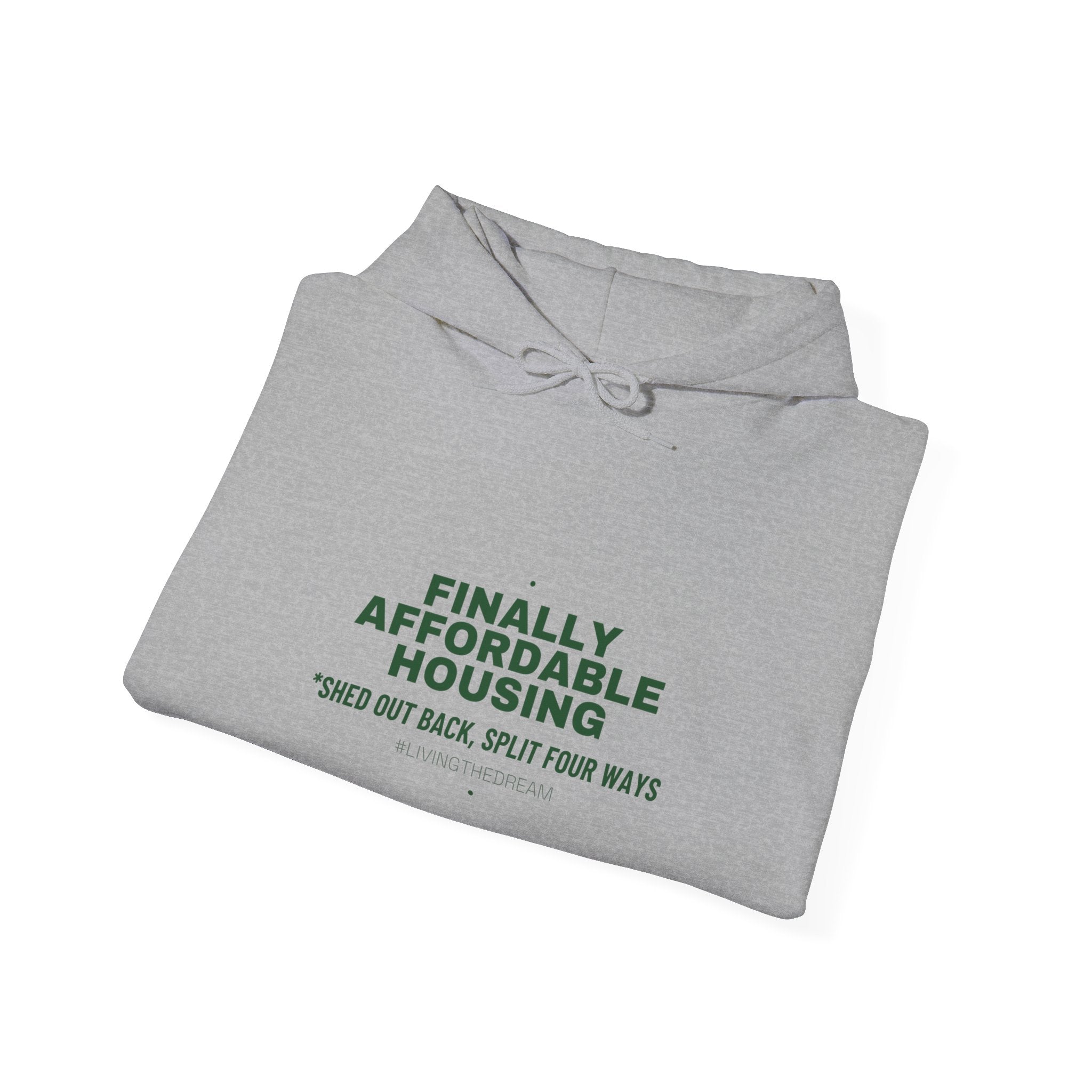 Finally Affordable Housing - Trendy Teez Funny Hoodie mockup