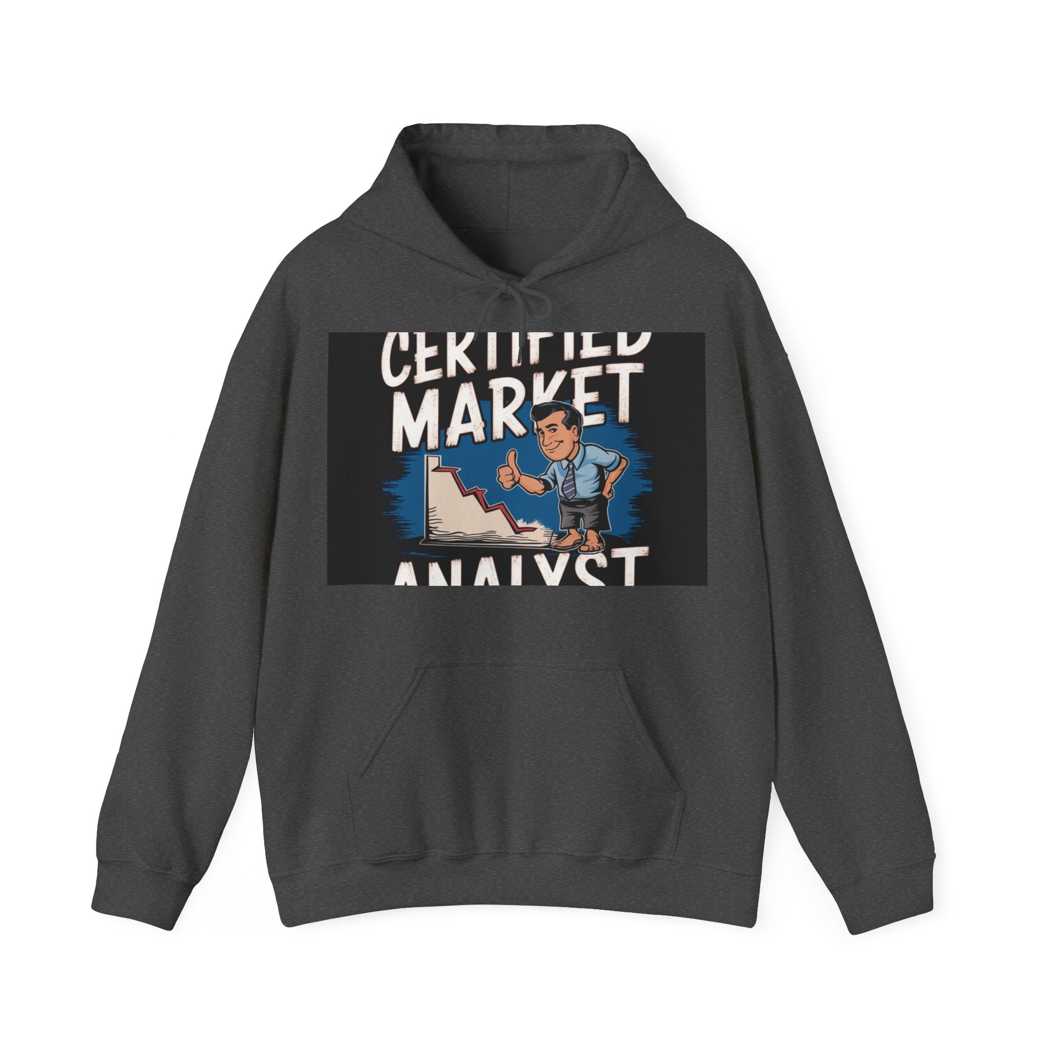 Certified Market Analyst - Trendy Teez Funny Hoodie mockup