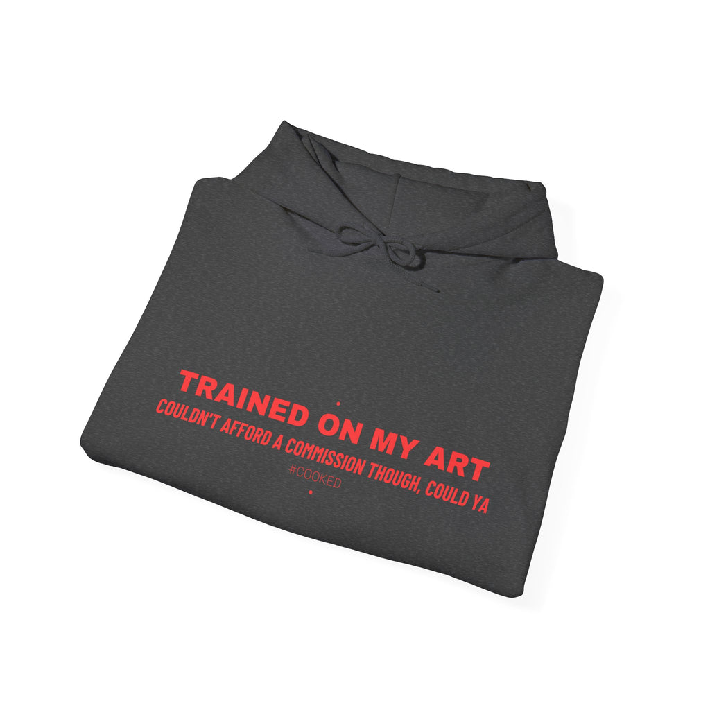 Trained On My Art - Trendy Teez Funny Hoodie mockup