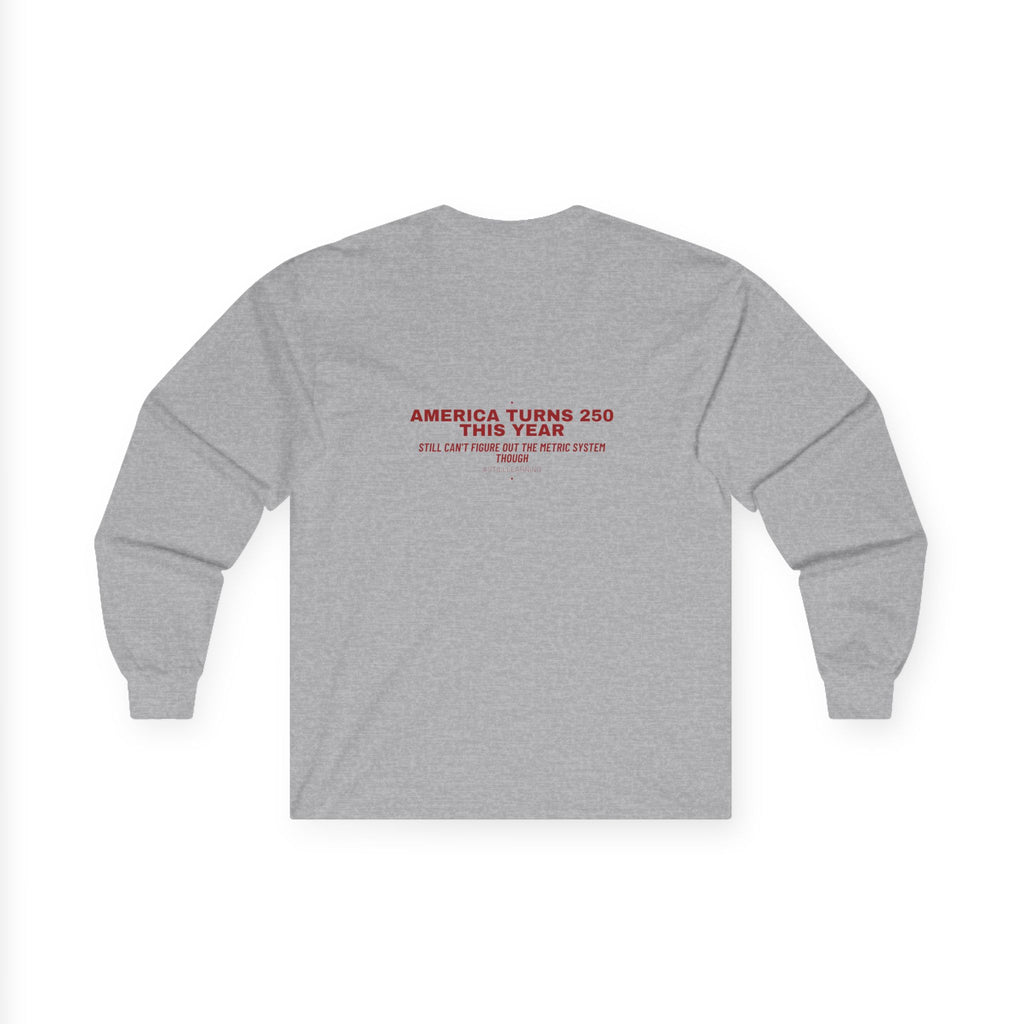 America Turns 250 This Year — Funny Long Sleeve (Back Print)