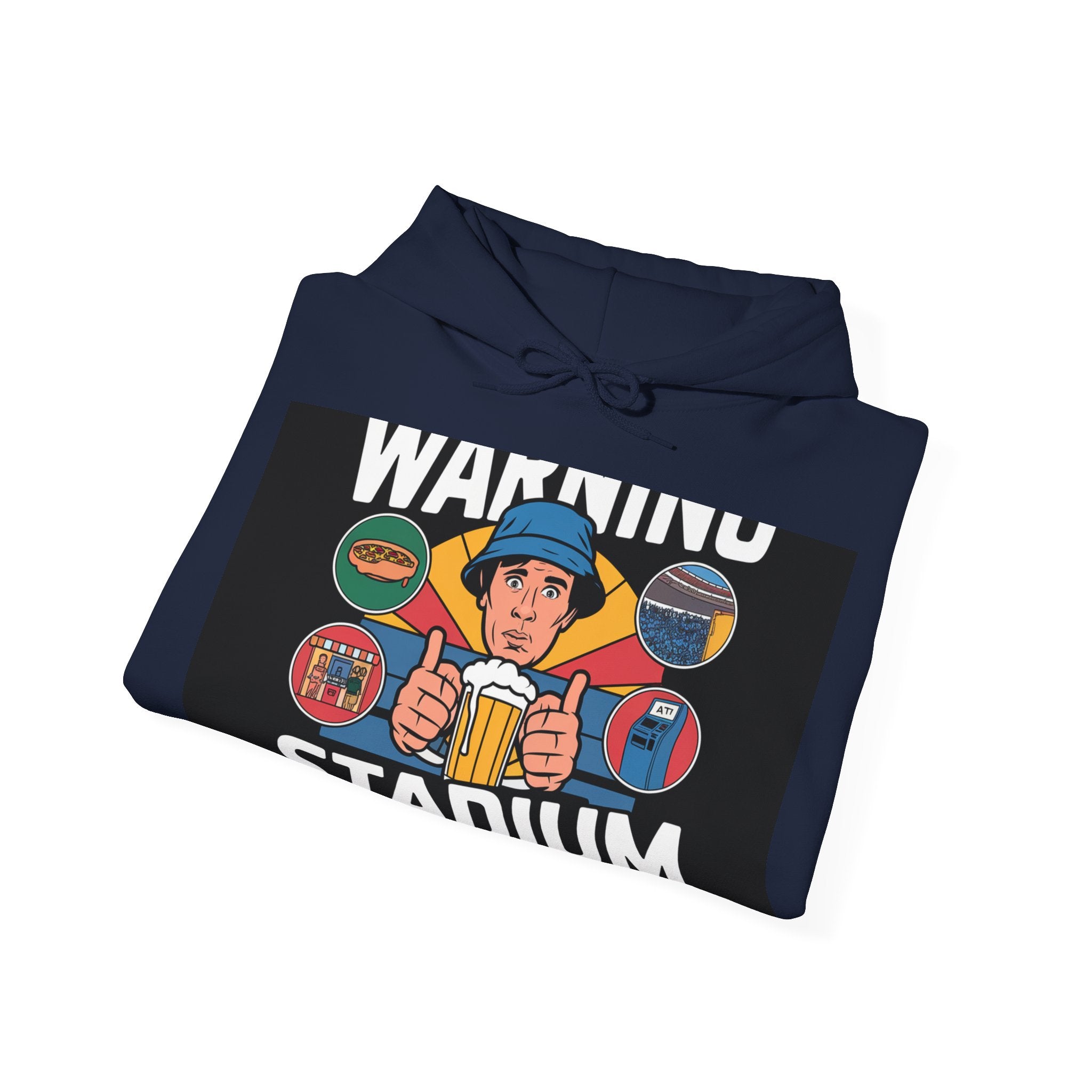 Stadium Survival Guide - Trendy Teez Funny Hoodie mockup