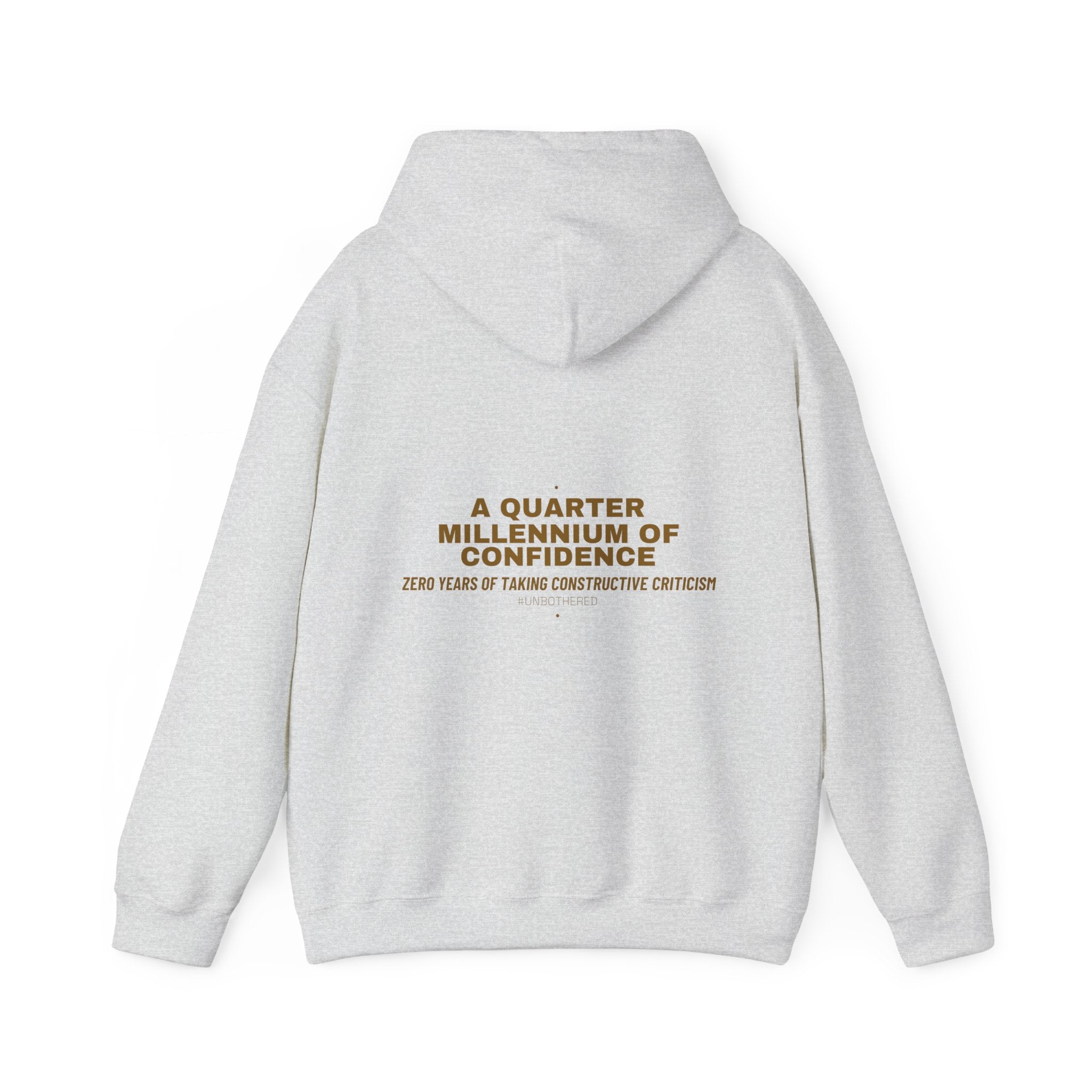 A Quarter Millennium Of Confidence — Funny Hoodie (Back Print)