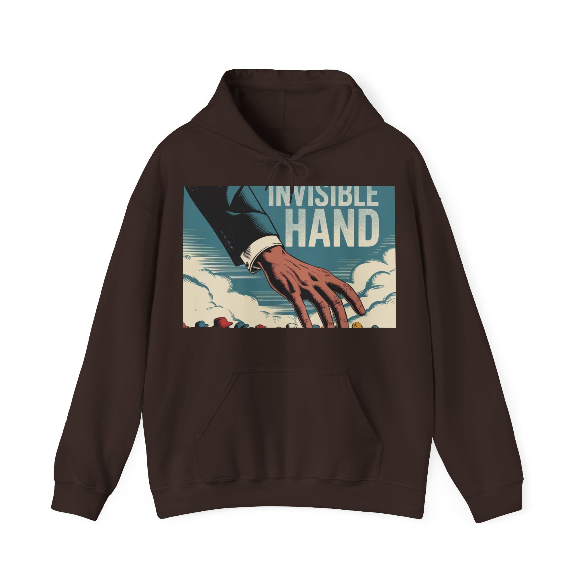 The Invisible Hand - Trendy Teez Funny Hoodie mockup