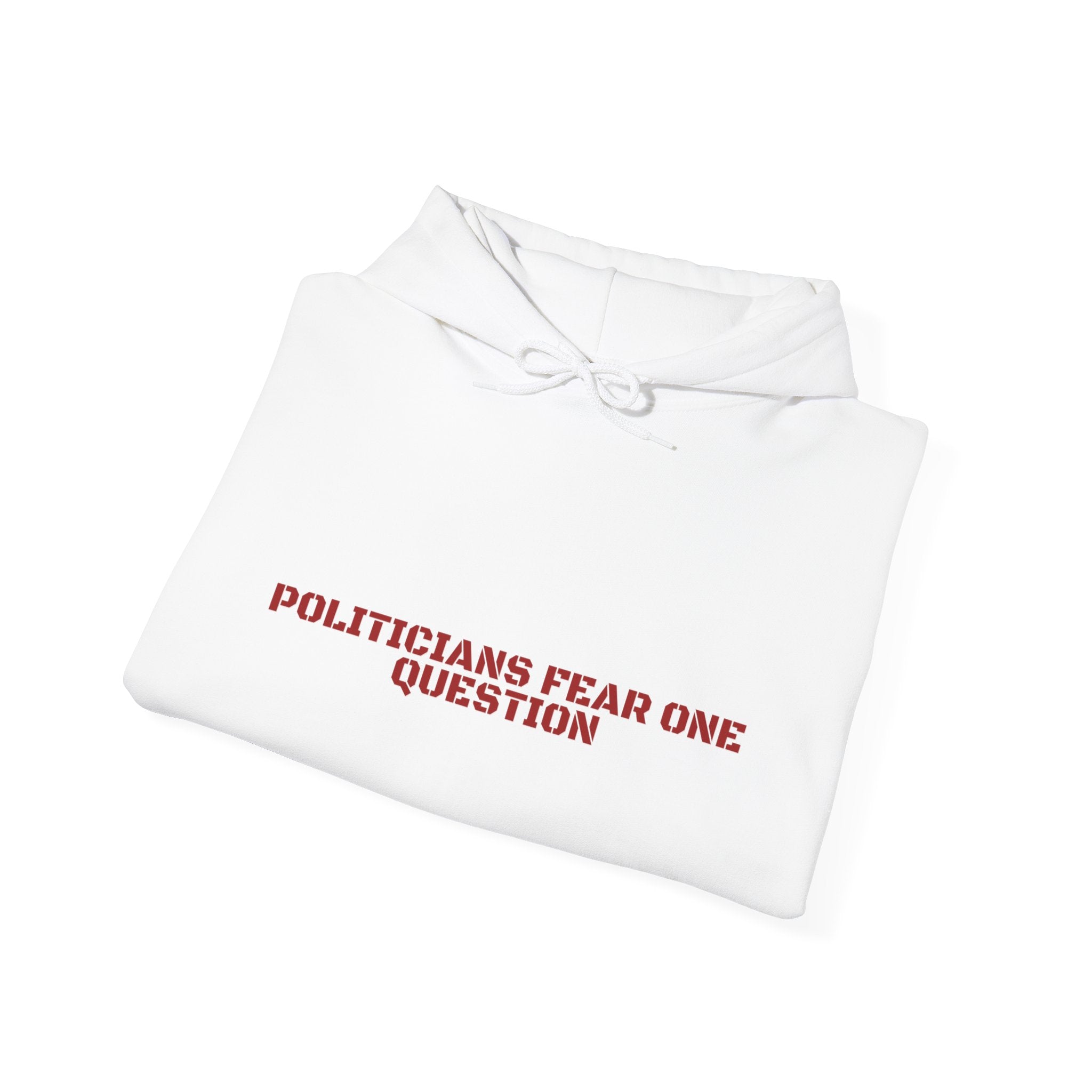 Politicians Fear One Question — Funny Hoodie