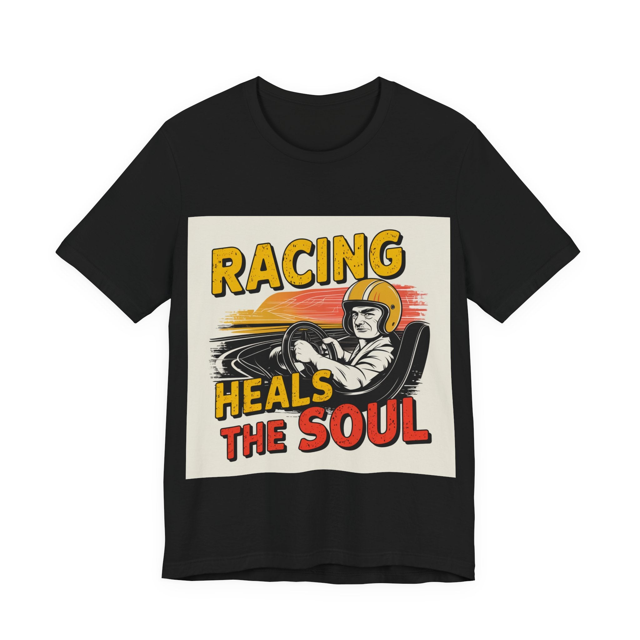 Racing Heals The Soul - Trendy Teez Funny Tee mockup